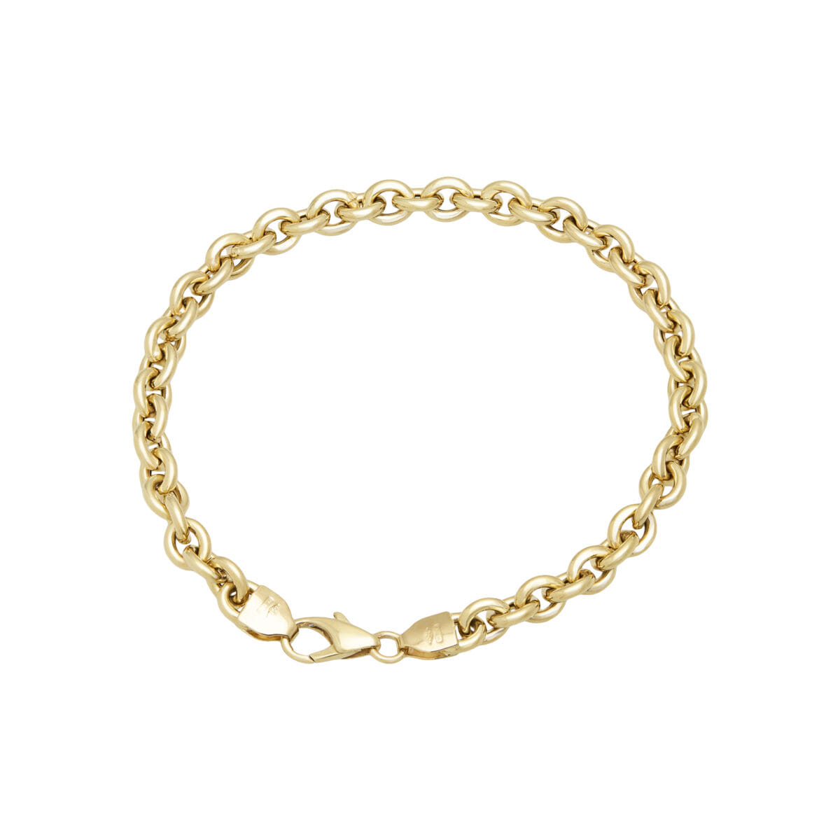 Bracciale maglia catena in oro giallo 18 kt-1