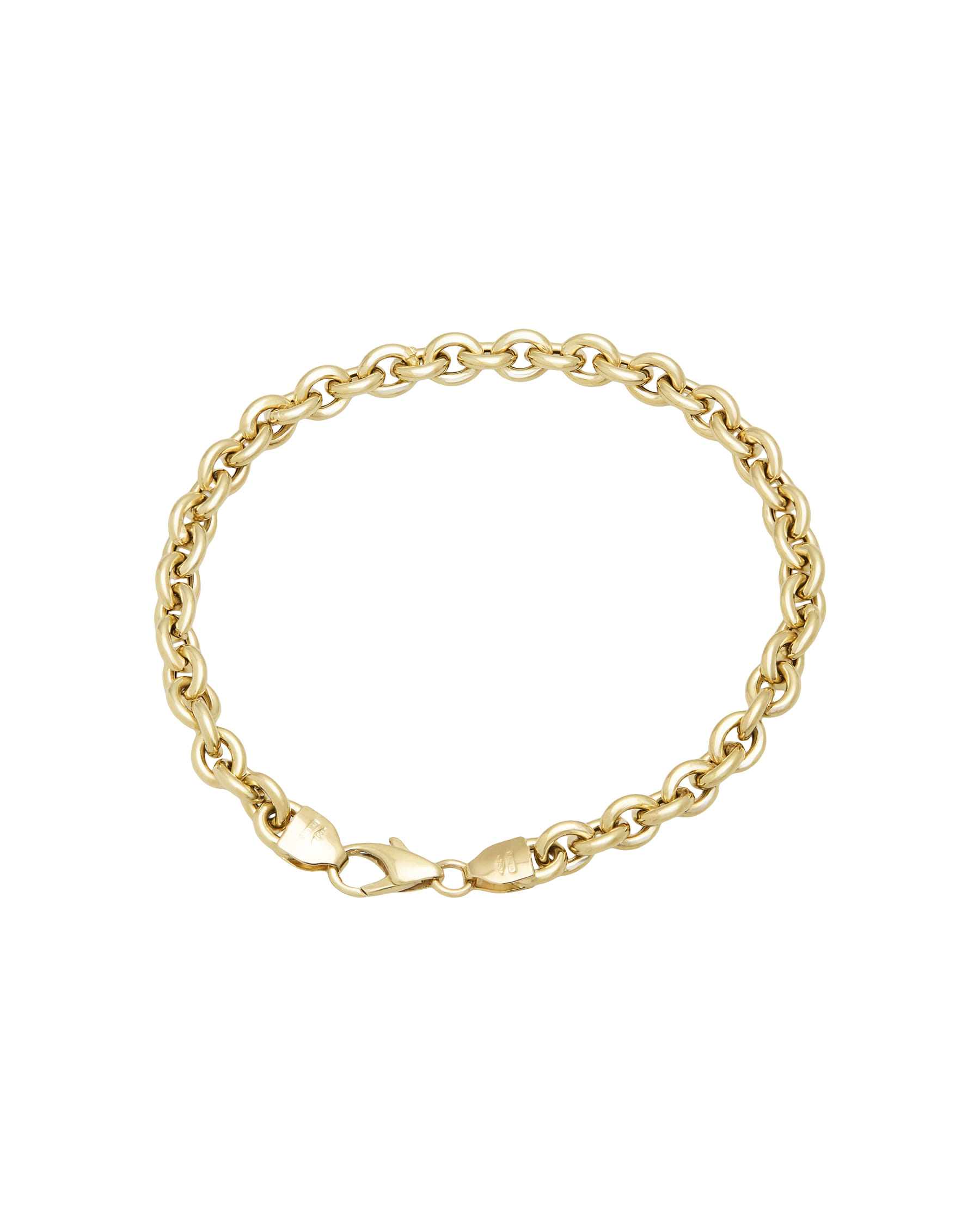 Bracciale maglia catena in oro giallo 18 kt-1