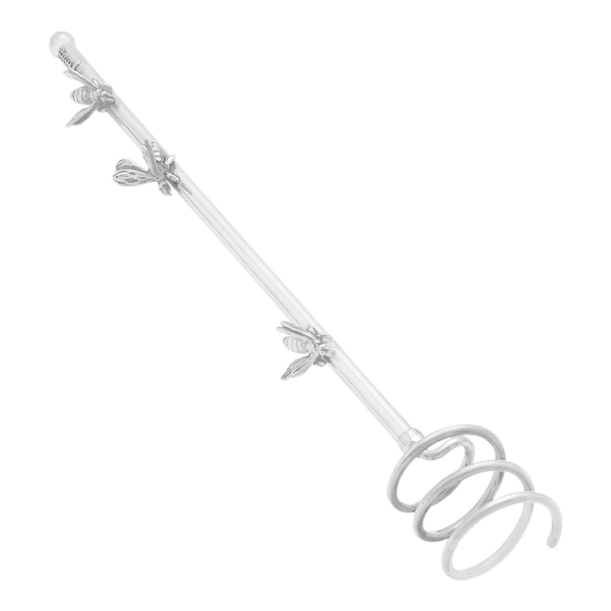 Spargi miele giovanni raspini in argento con api sul gambo-1