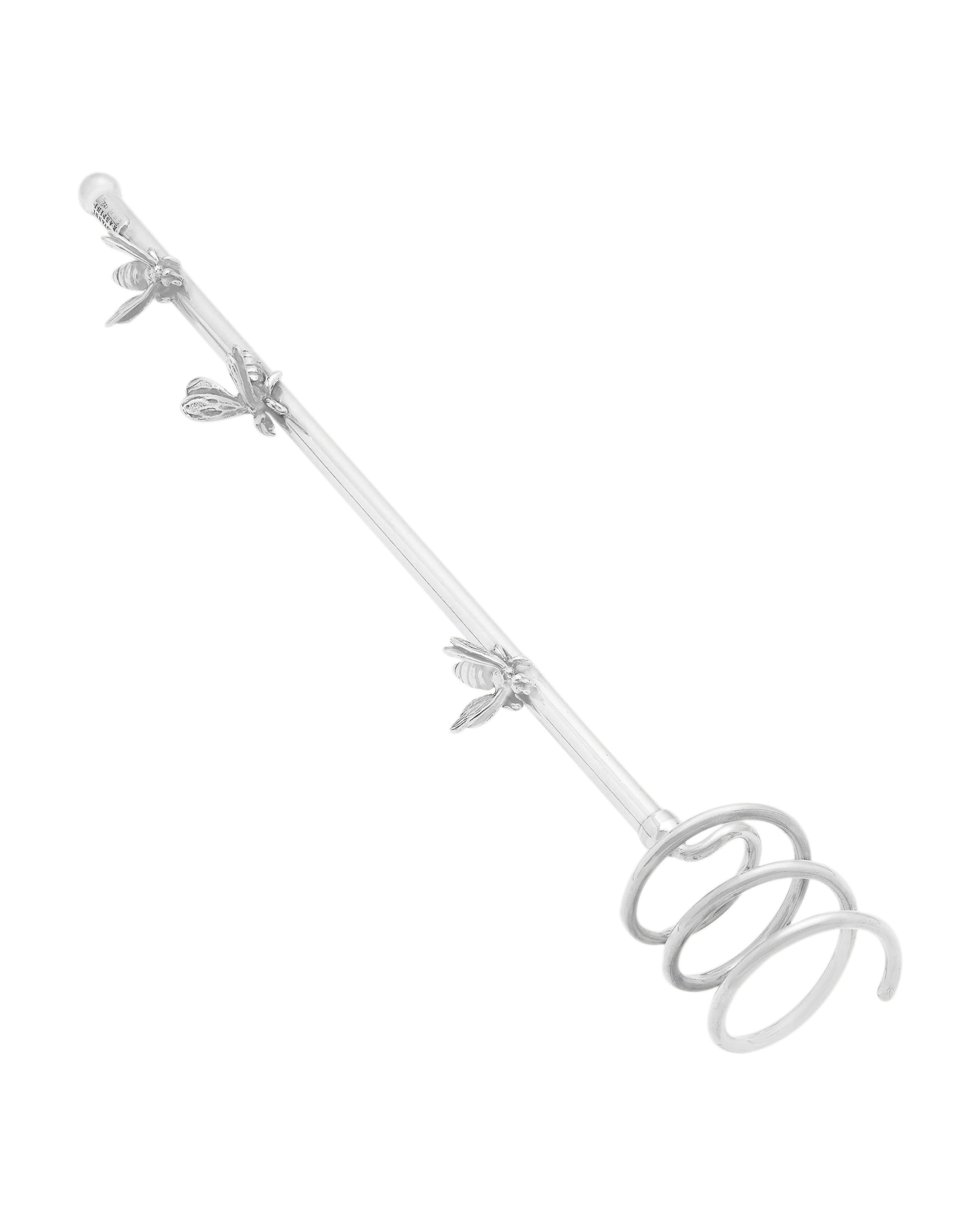 Spargi miele giovanni raspini in argento con api sul gambo-1