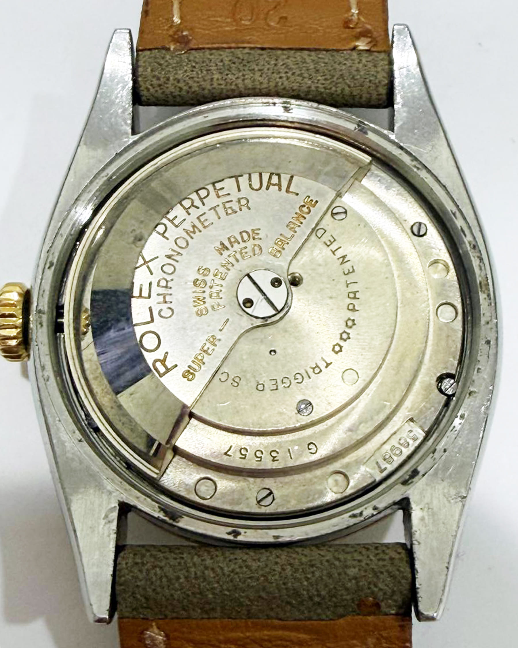 Rolex datejust 36 oyster perpetual bubbleback "ovettone" ref. 6075-7