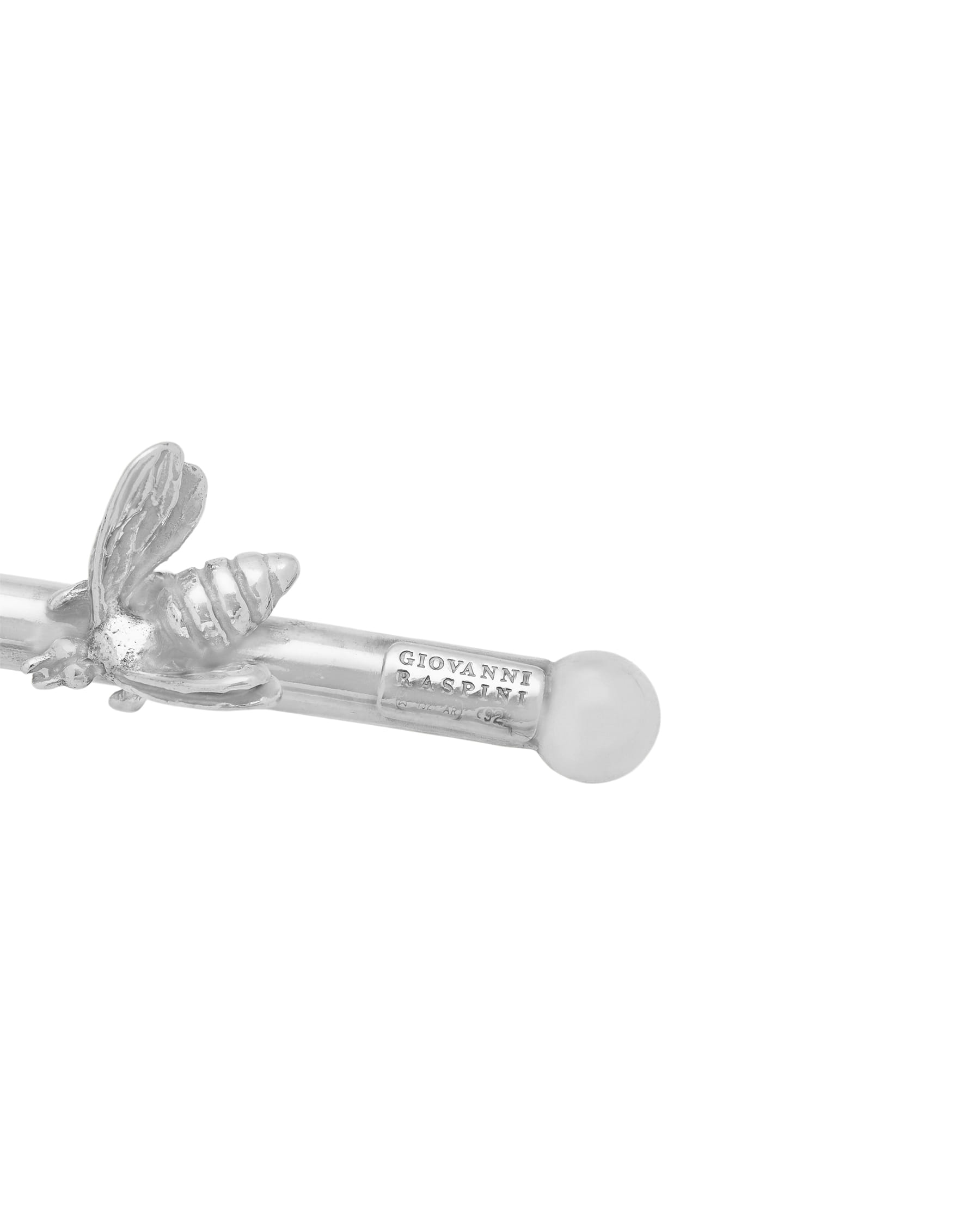 Spargi miele giovanni raspini in argento con api sul gambo-2