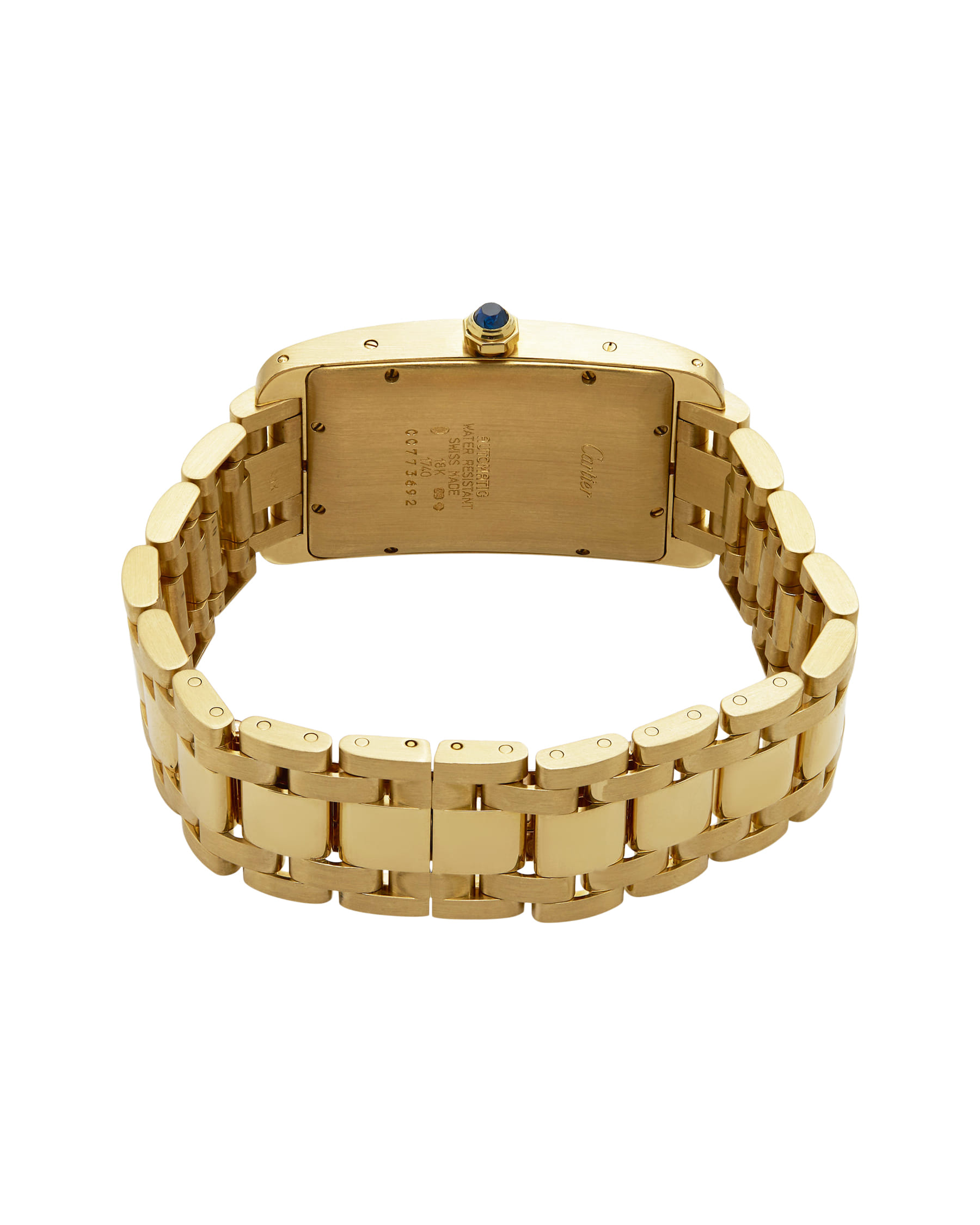 Tank américaine large automatic 18kt ref 1740-5