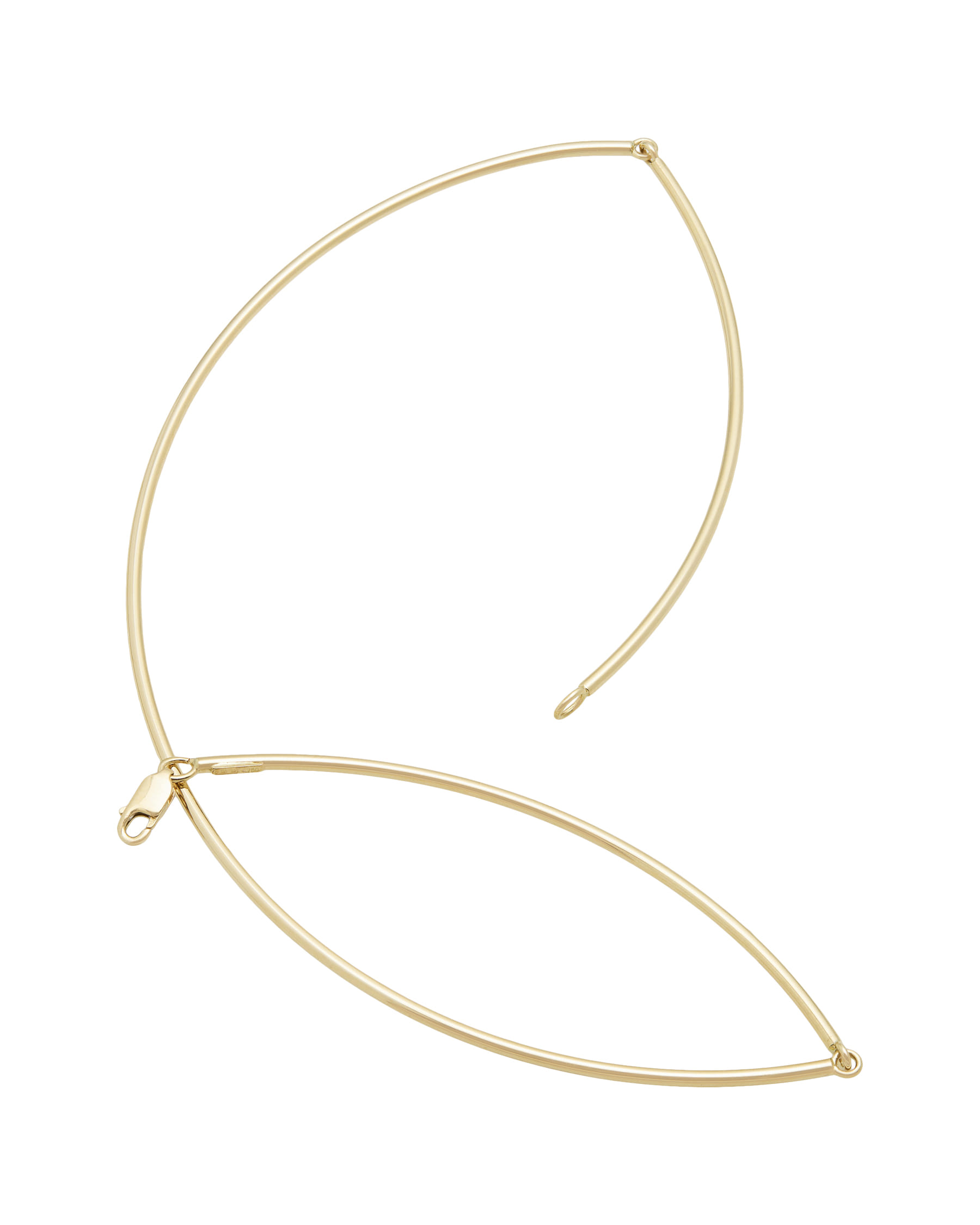 Girocollo filo d’oro rigido in oro giallo 18 kt-2