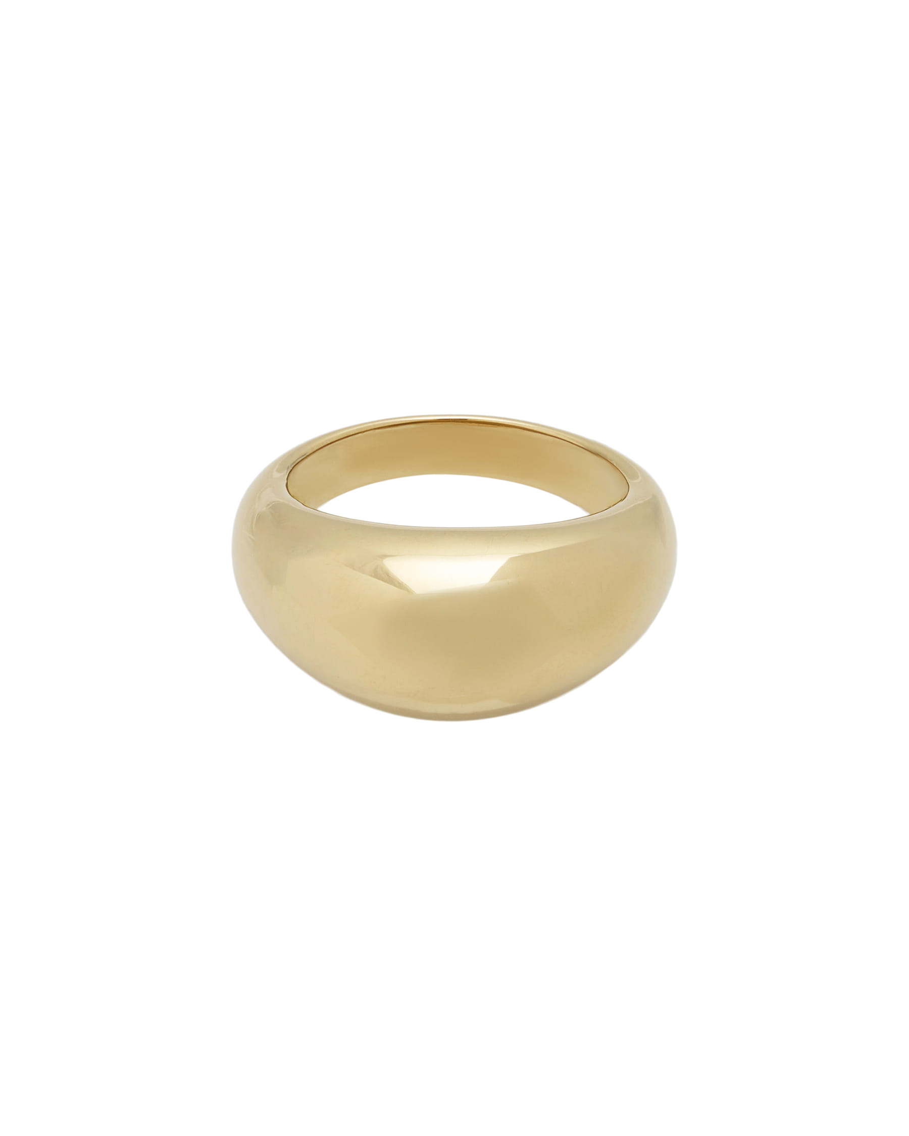 Anello fascia bombata in oro giallo 18 kt-1