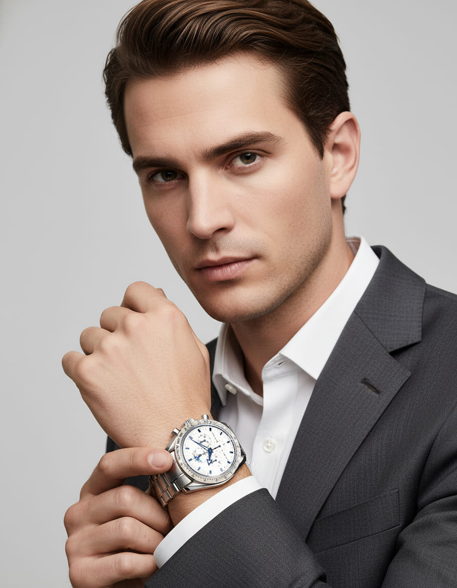 Omega speedmaster professional moonwatch moonphase broad arrow 3575.20.00-6