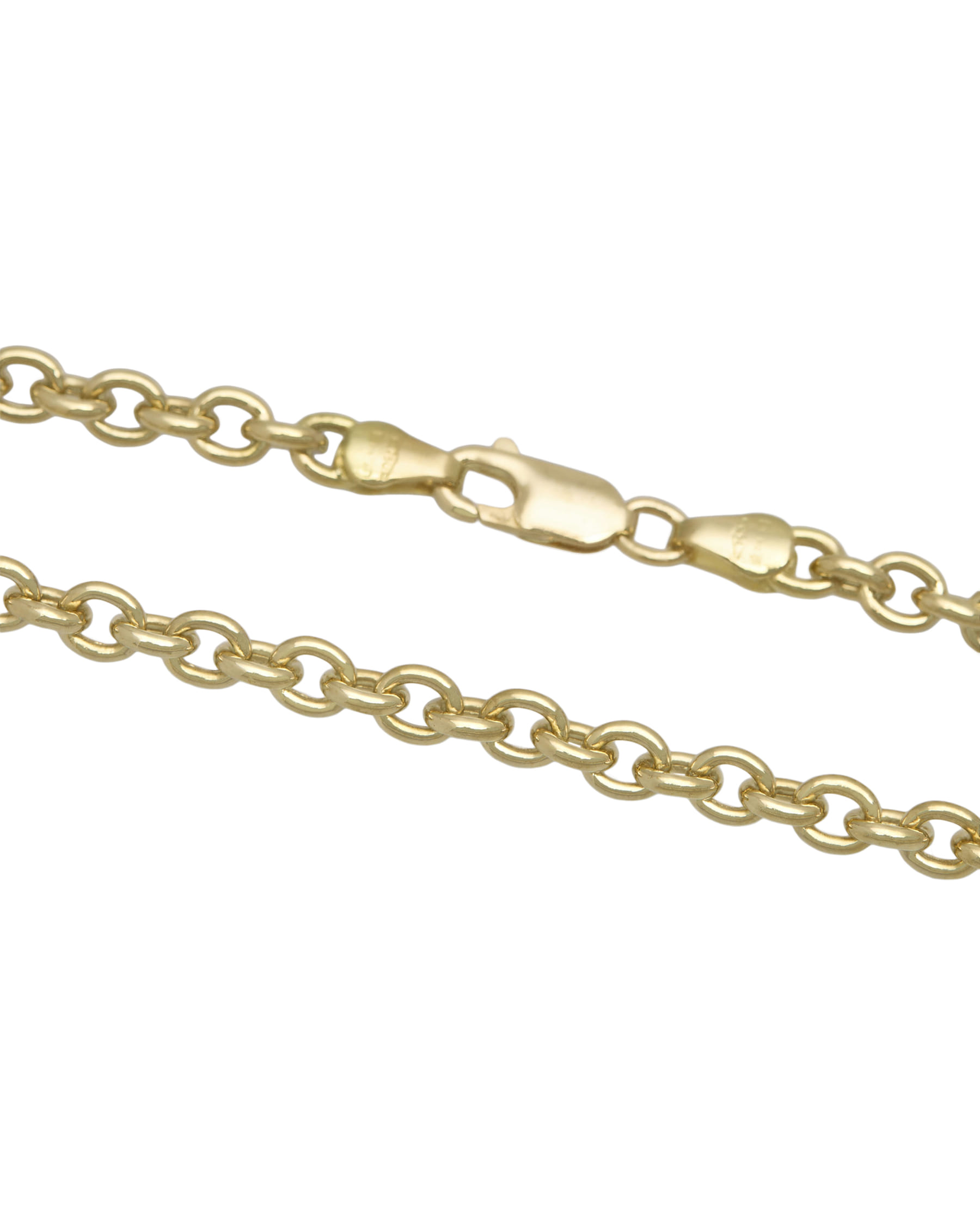 Collana maglia catena tonda in oro giallo 18 kt-2