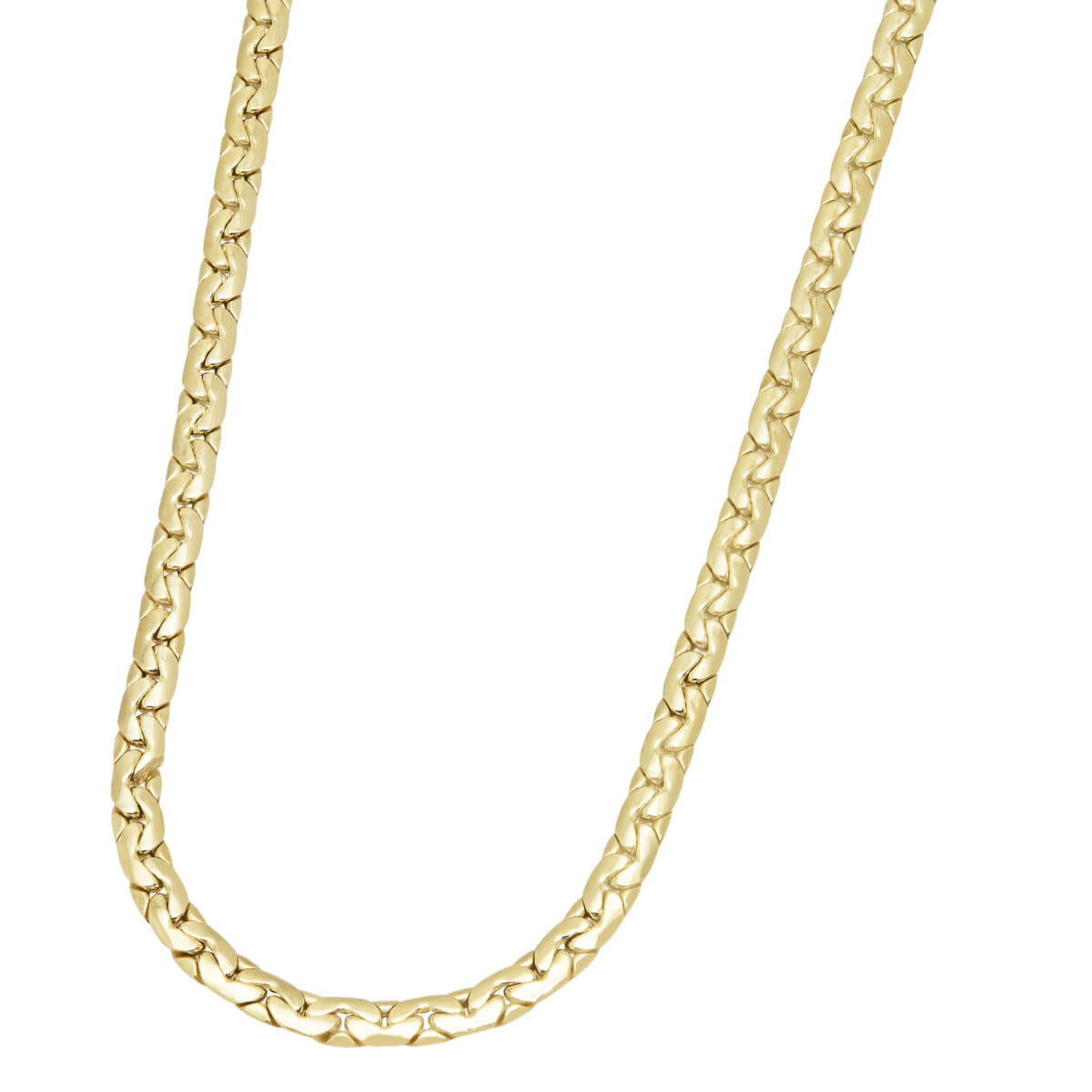 Collana maglia cobra in oro giallo 18 kt-1