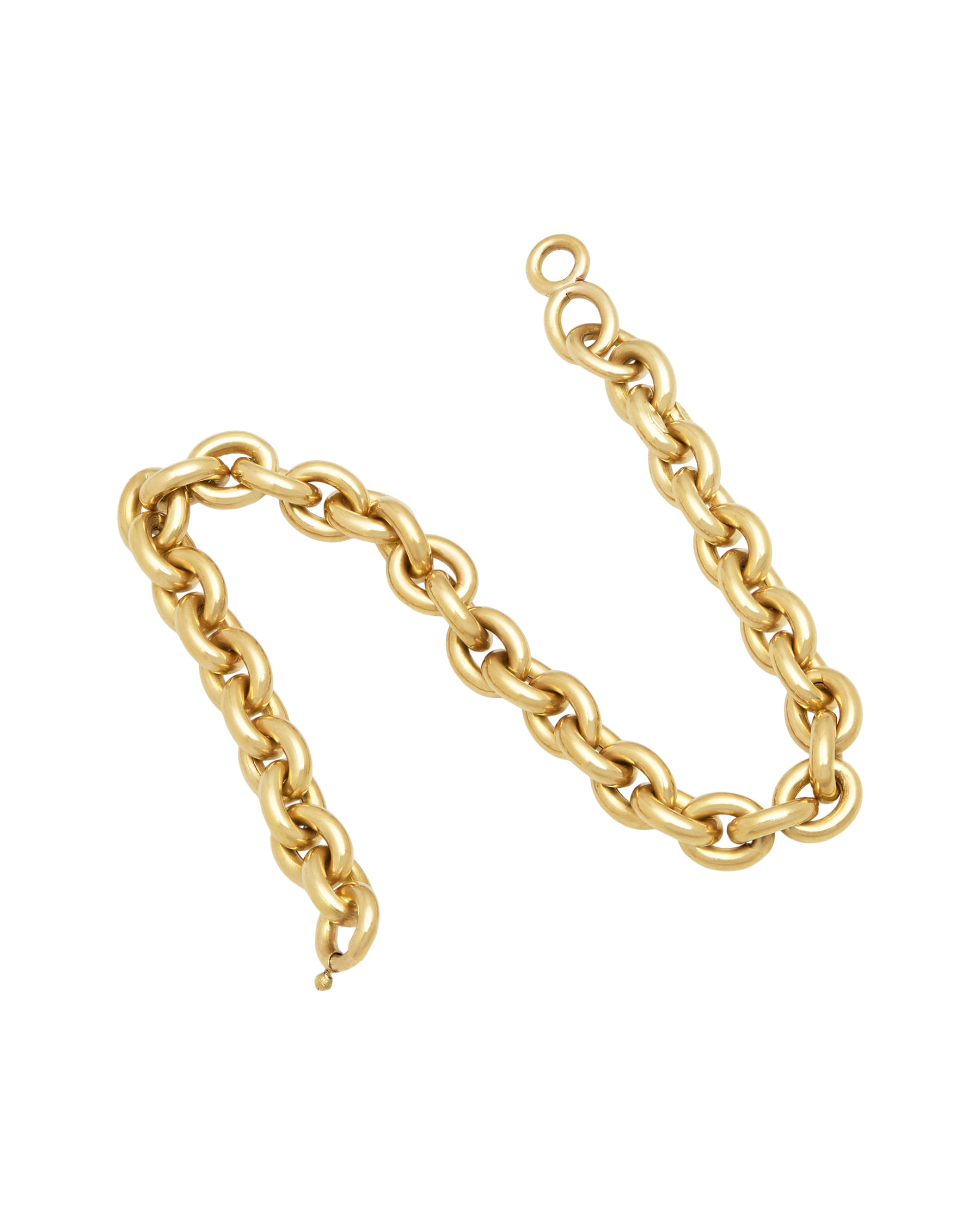 Bracciale maglia ovali a catena in oro rosa 18 kt-2