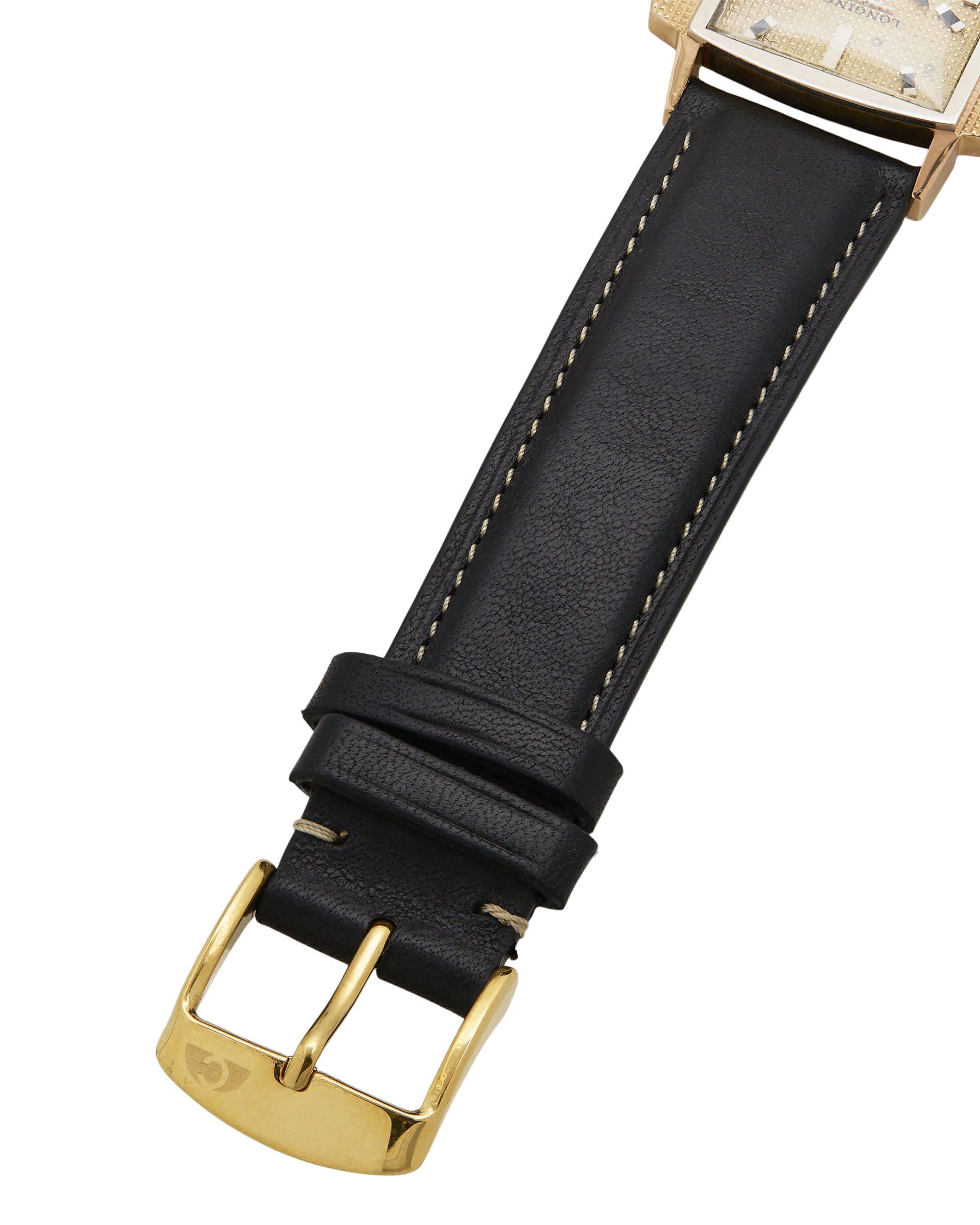 Longines vintage tank dress flat square hobnail dial-6