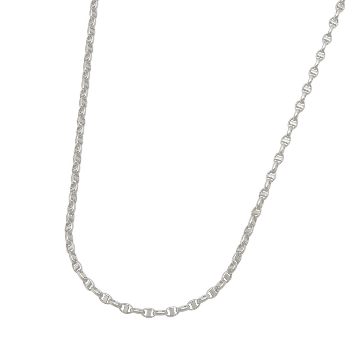 Collana maglia marinara in oro bianco 18 kt-1