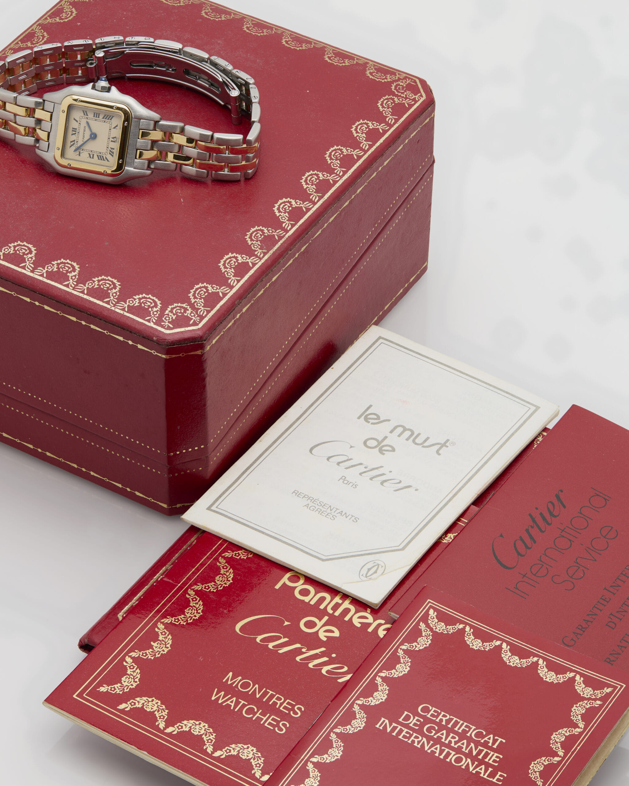 Panthère 22mm two tone 2 rows ref 166921-6