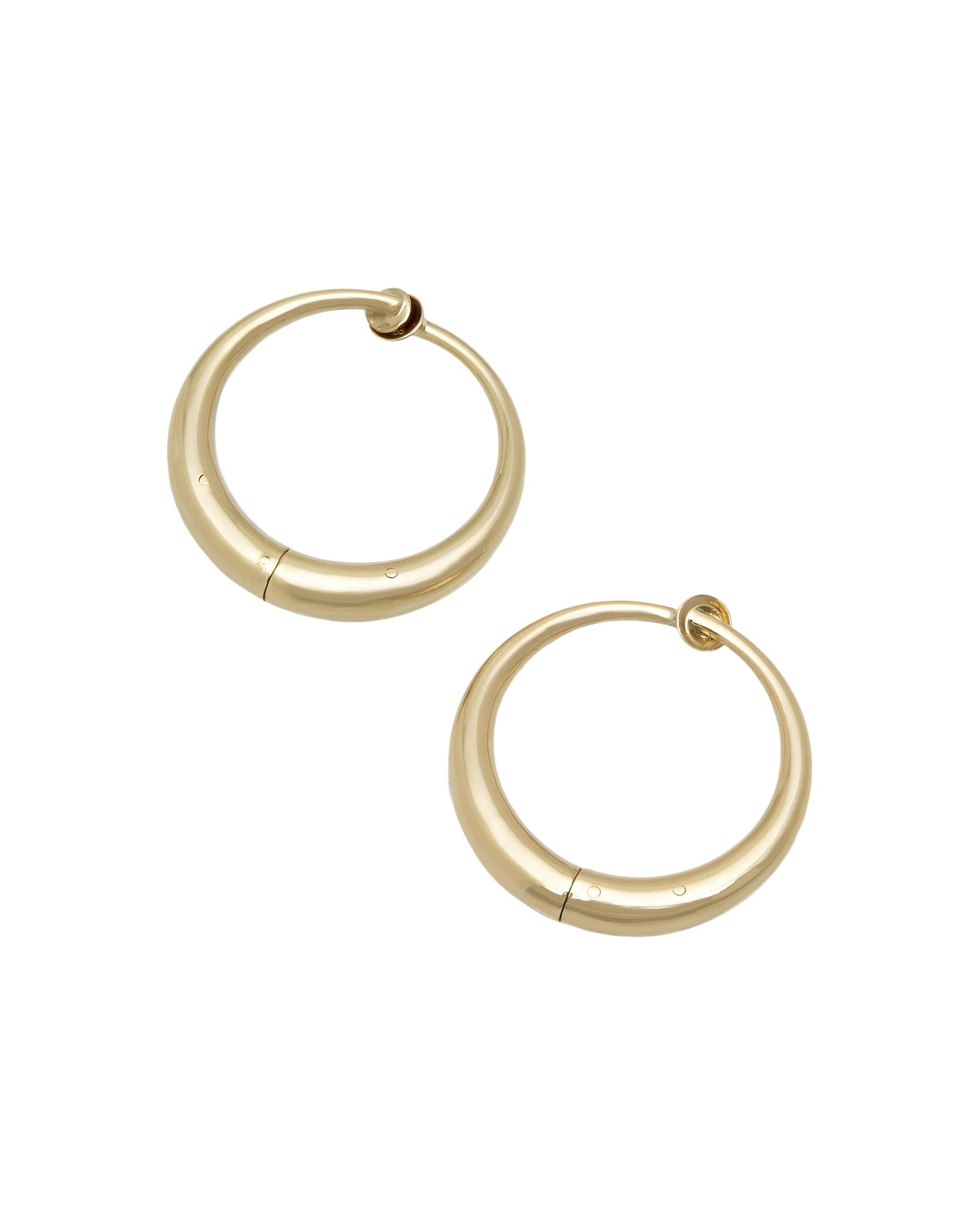 Orecchini cerchio a molla in oro giallo-1