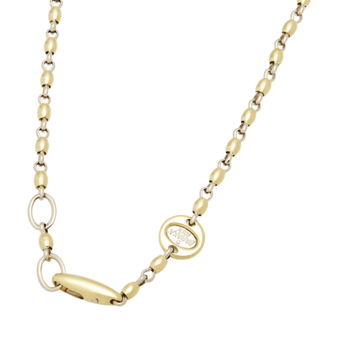 Collana baraka’ in oro giallo e bianco-1