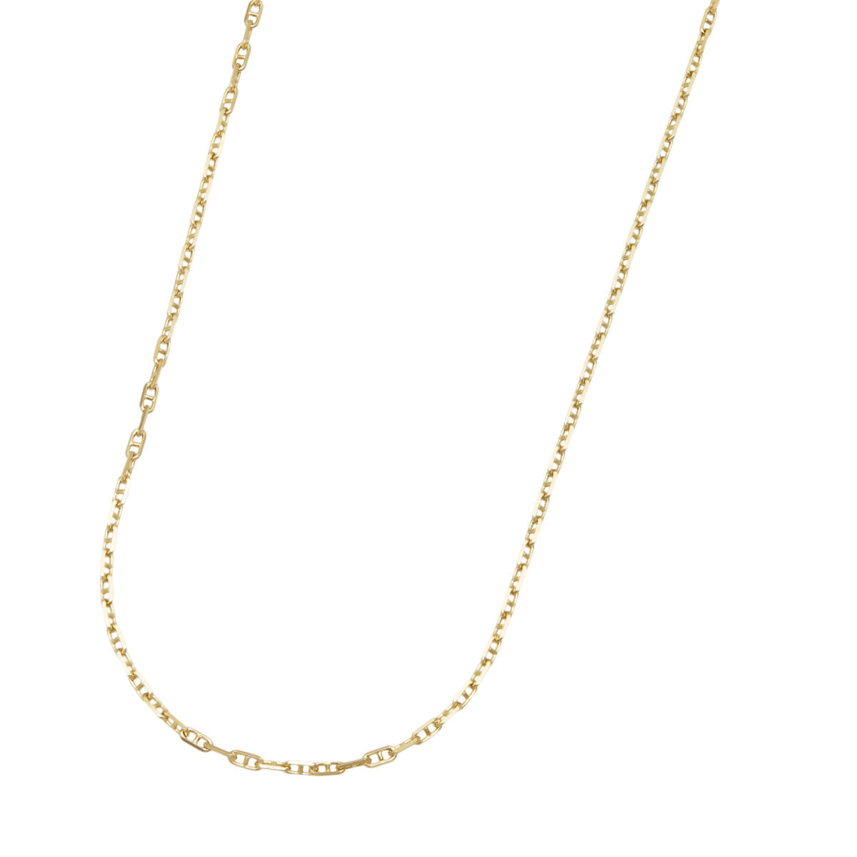 Collana maglia marinara mini in oro giallo-1