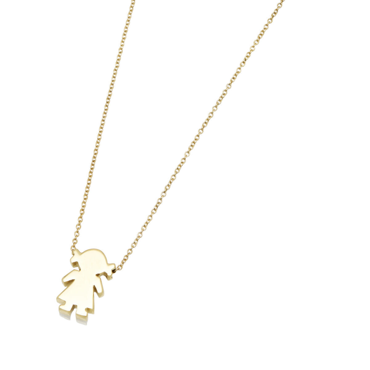 Collana con ciondolo bimba oro 18 kt-1