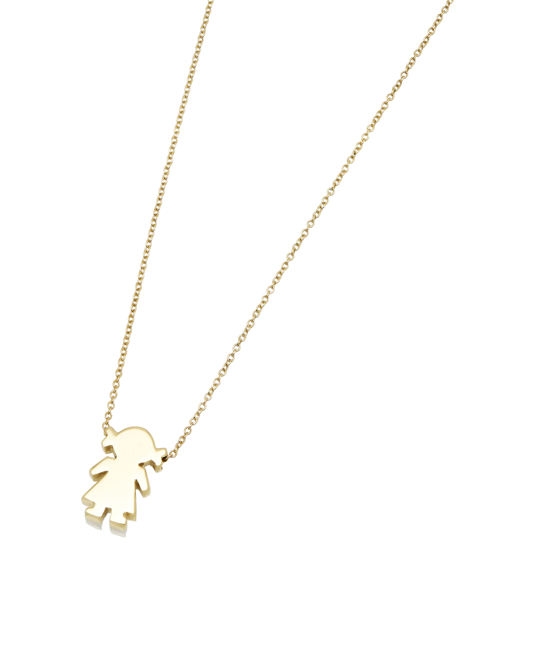 Collana con ciondolo bimba oro 18 kt-1