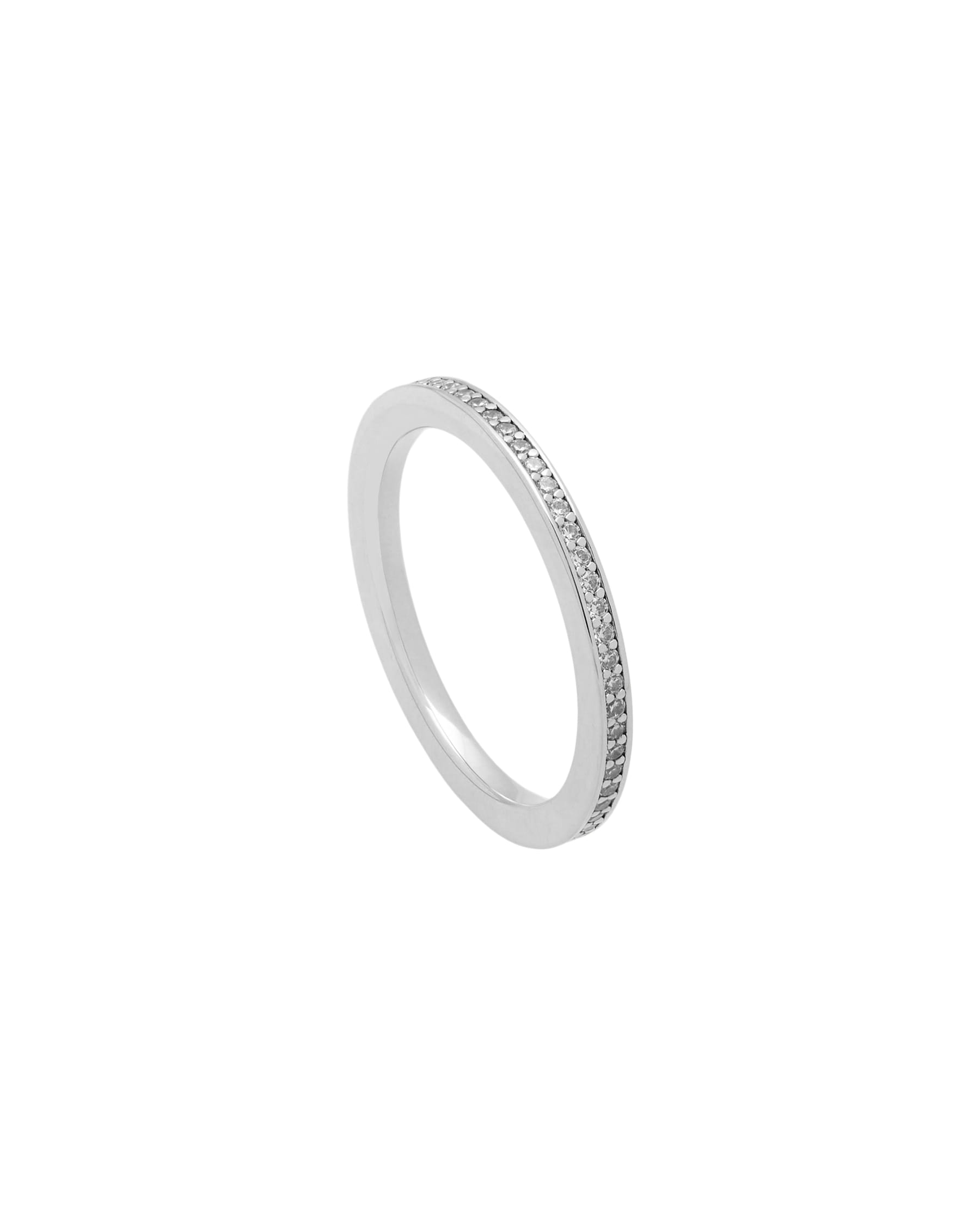 Anello fedina eternity in argento con zirconi-2
