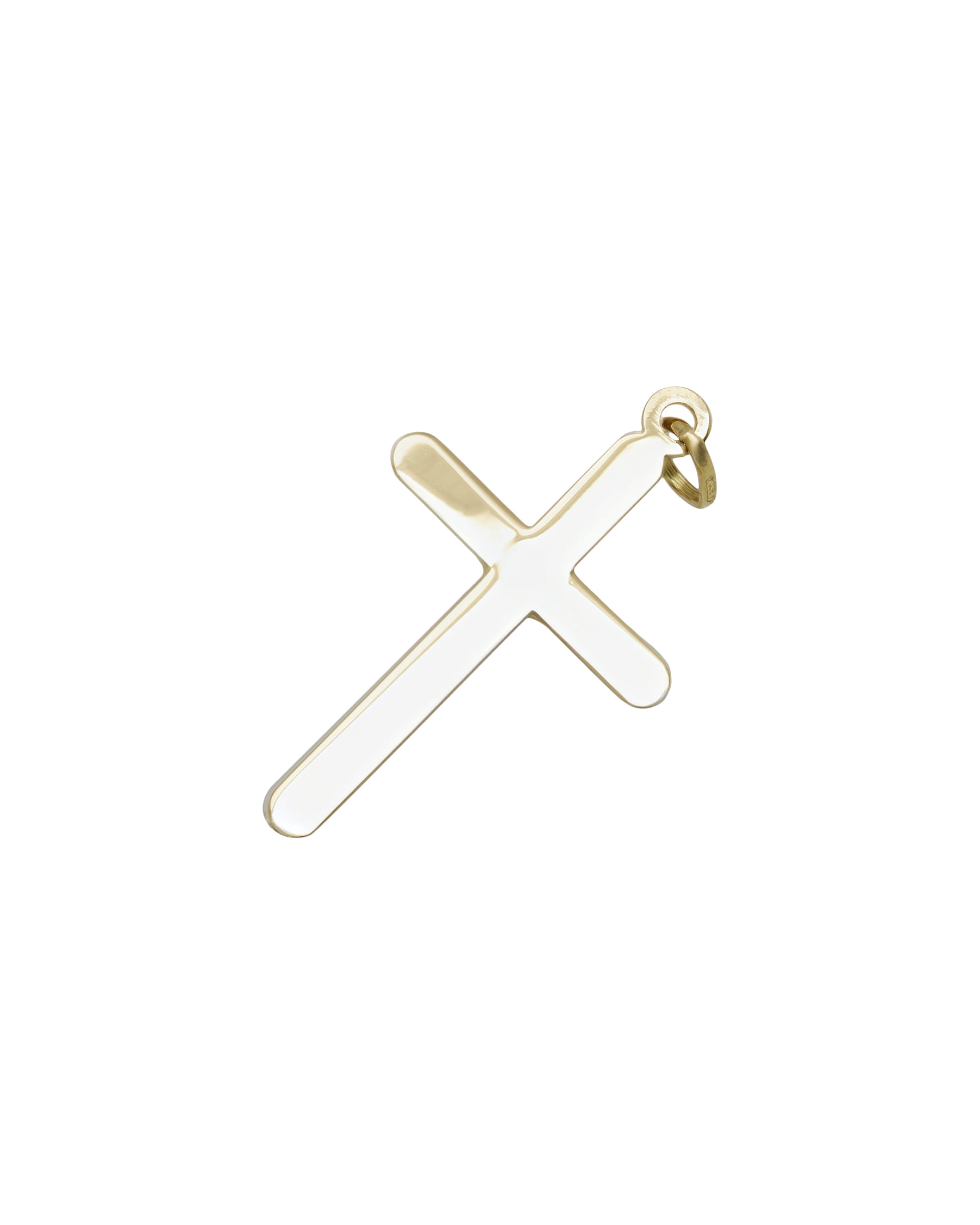 Ciondolo croce con cristo in oro giallo 18 kt-2