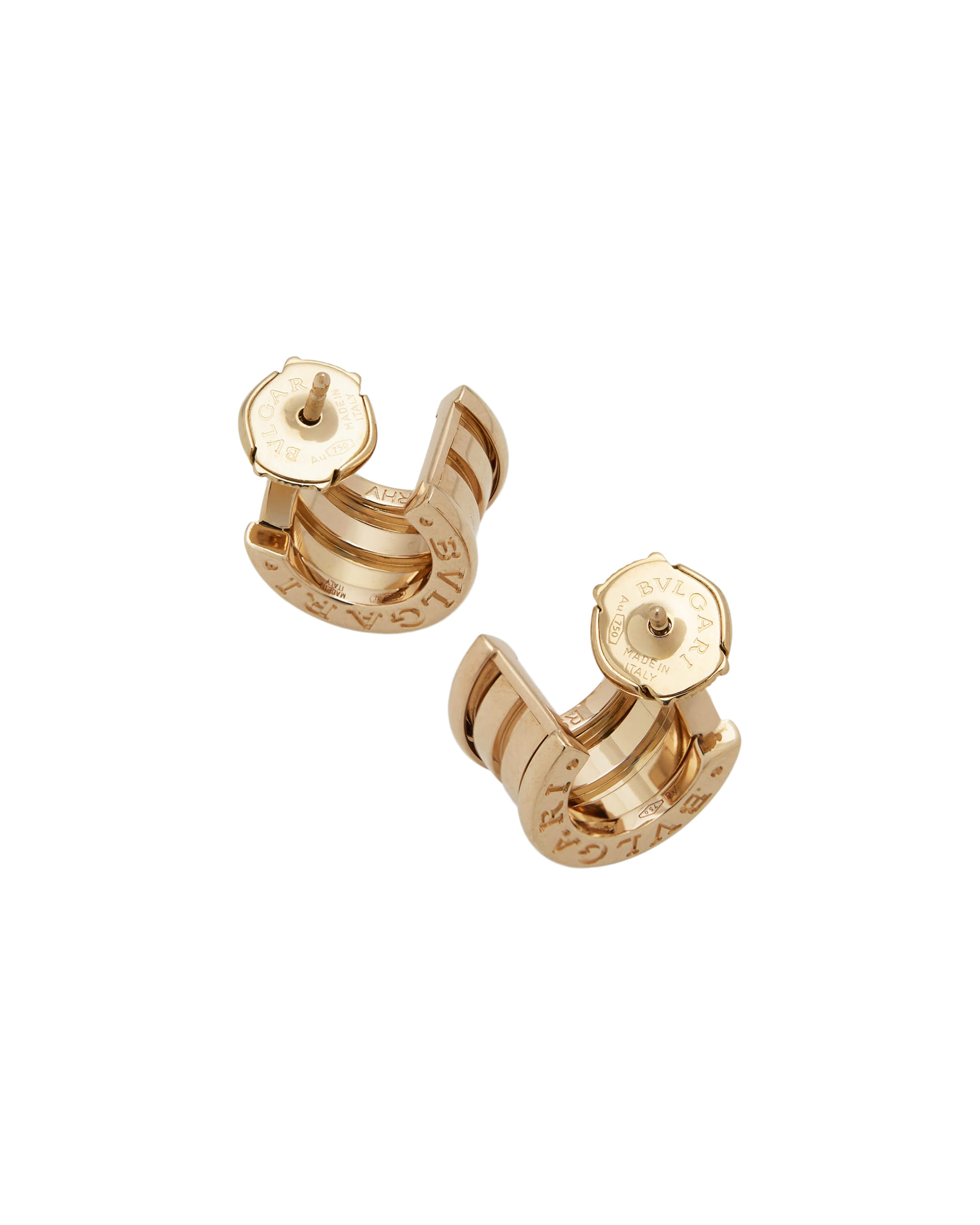 Orecchini cerchio bulgari bzero1 in oro rosa-2