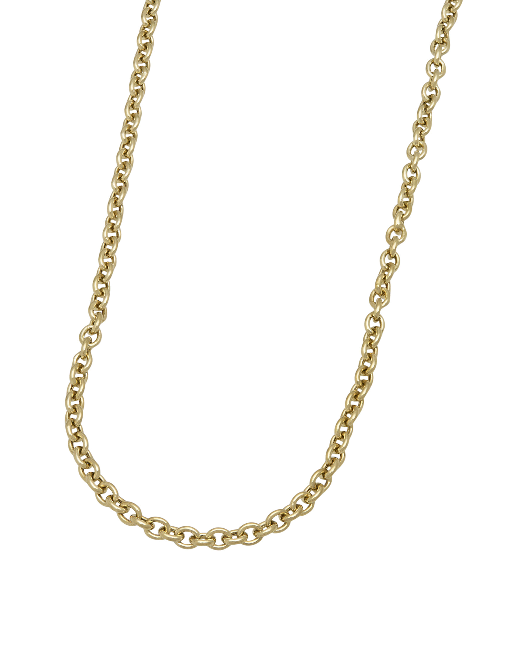 Collana maglia catena tonda in oro giallo 18 kt-1