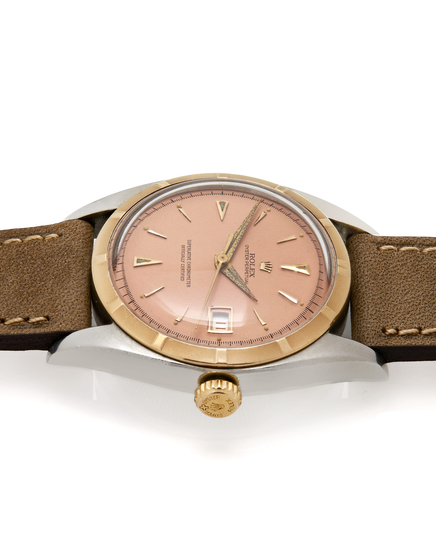 Rolex datejust 36 oyster perpetual bubbleback "ovettone" ref. 6075-4