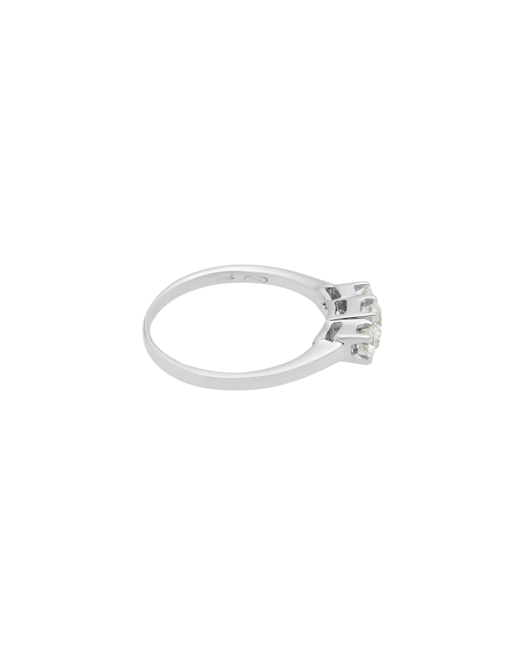Anello trilogy recarlo con diamanti 0.55 ct-2