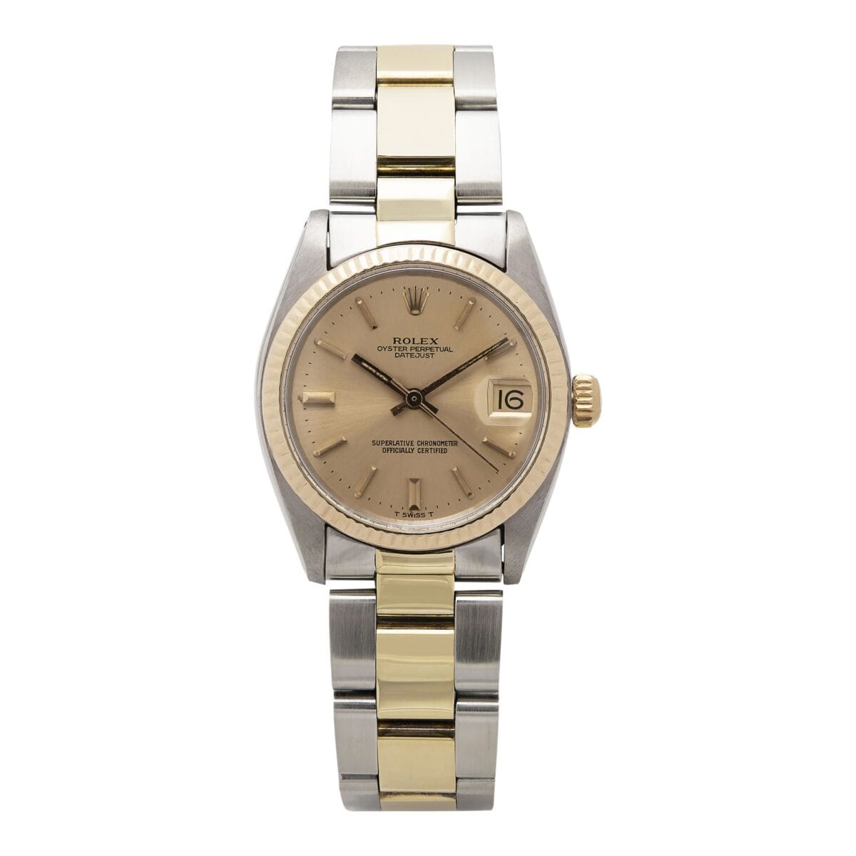 Rolex datejust 31mm medio steel gold ref 6827-1