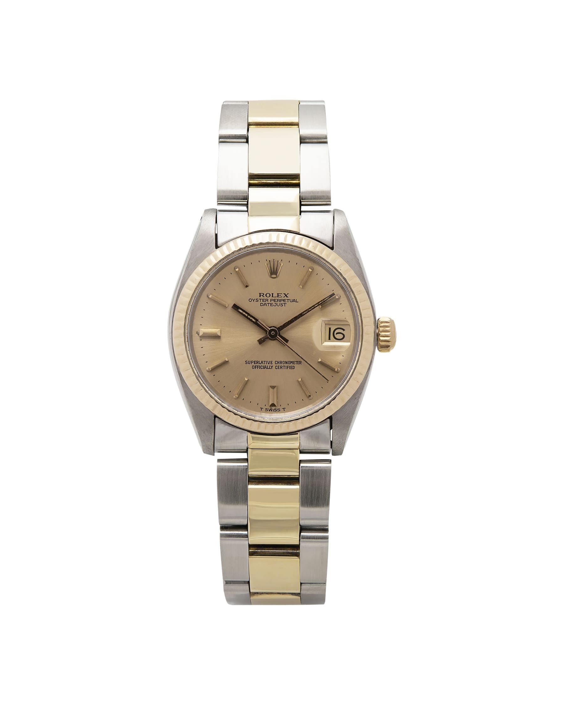 Rolex datejust 31mm medio steel gold ref 6827-1