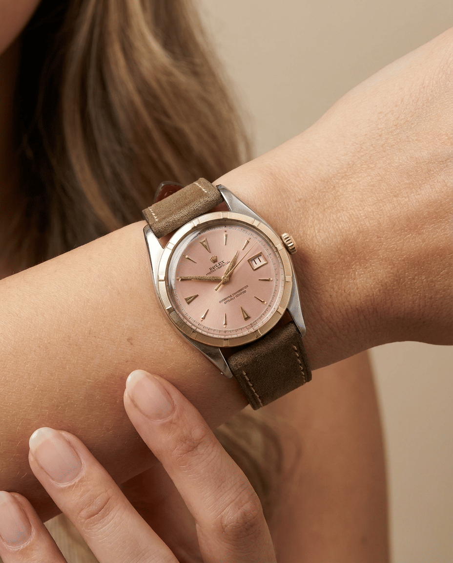 Rolex datejust 36 oyster perpetual bubbleback "ovettone" ref. 6075-9