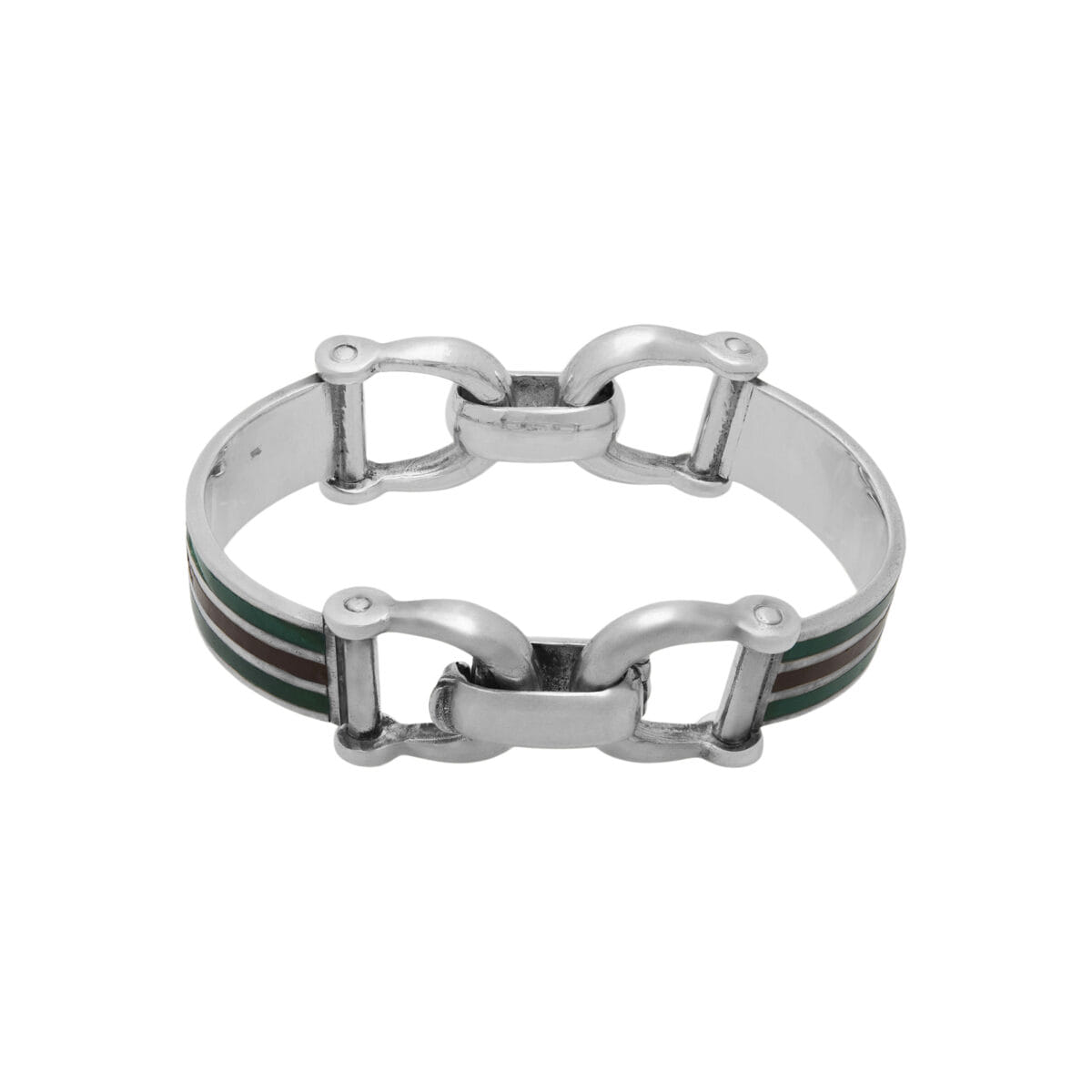 Bracciale argento vintage style gucci con smalti-1