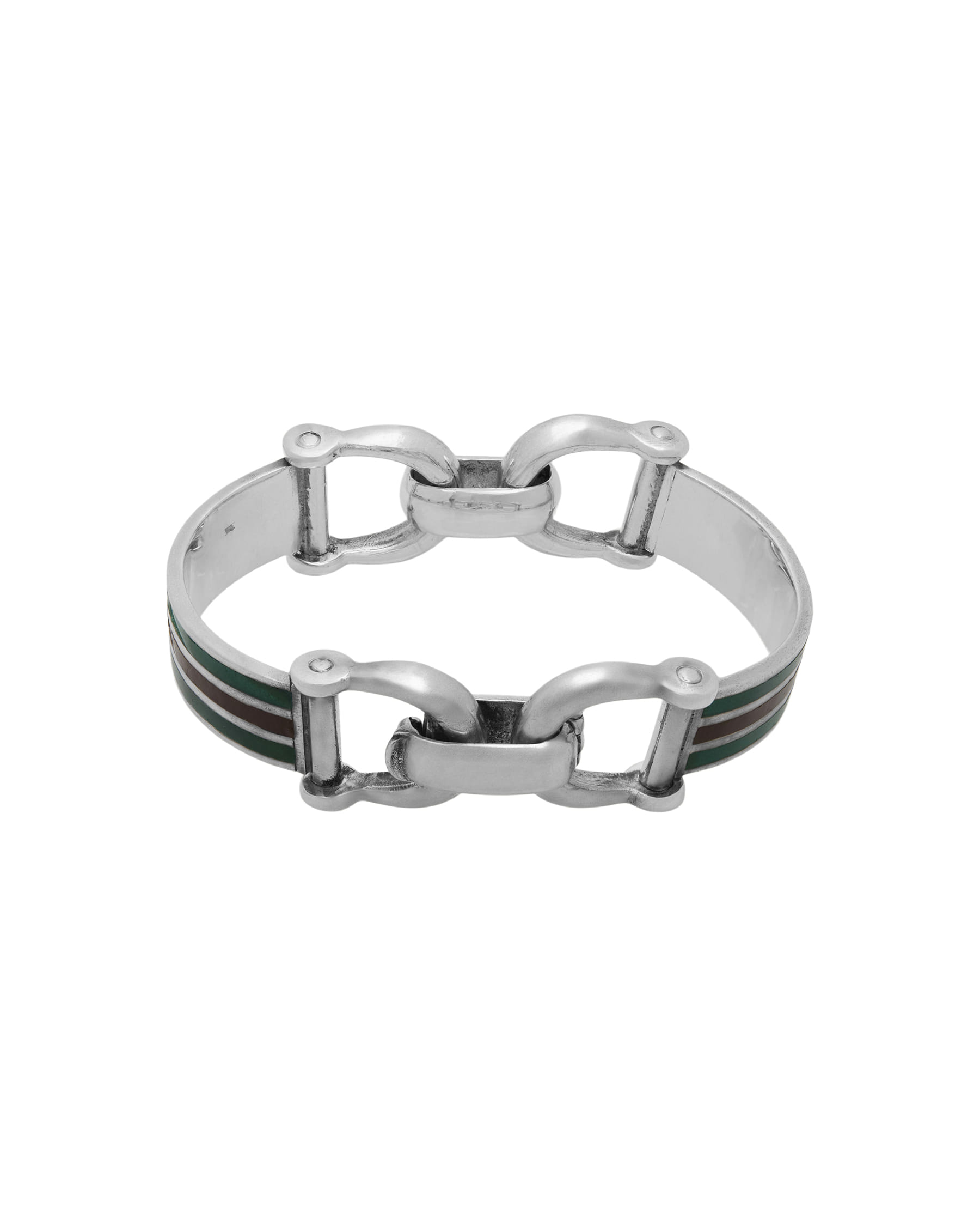 Bracciale argento vintage style gucci con smalti-1