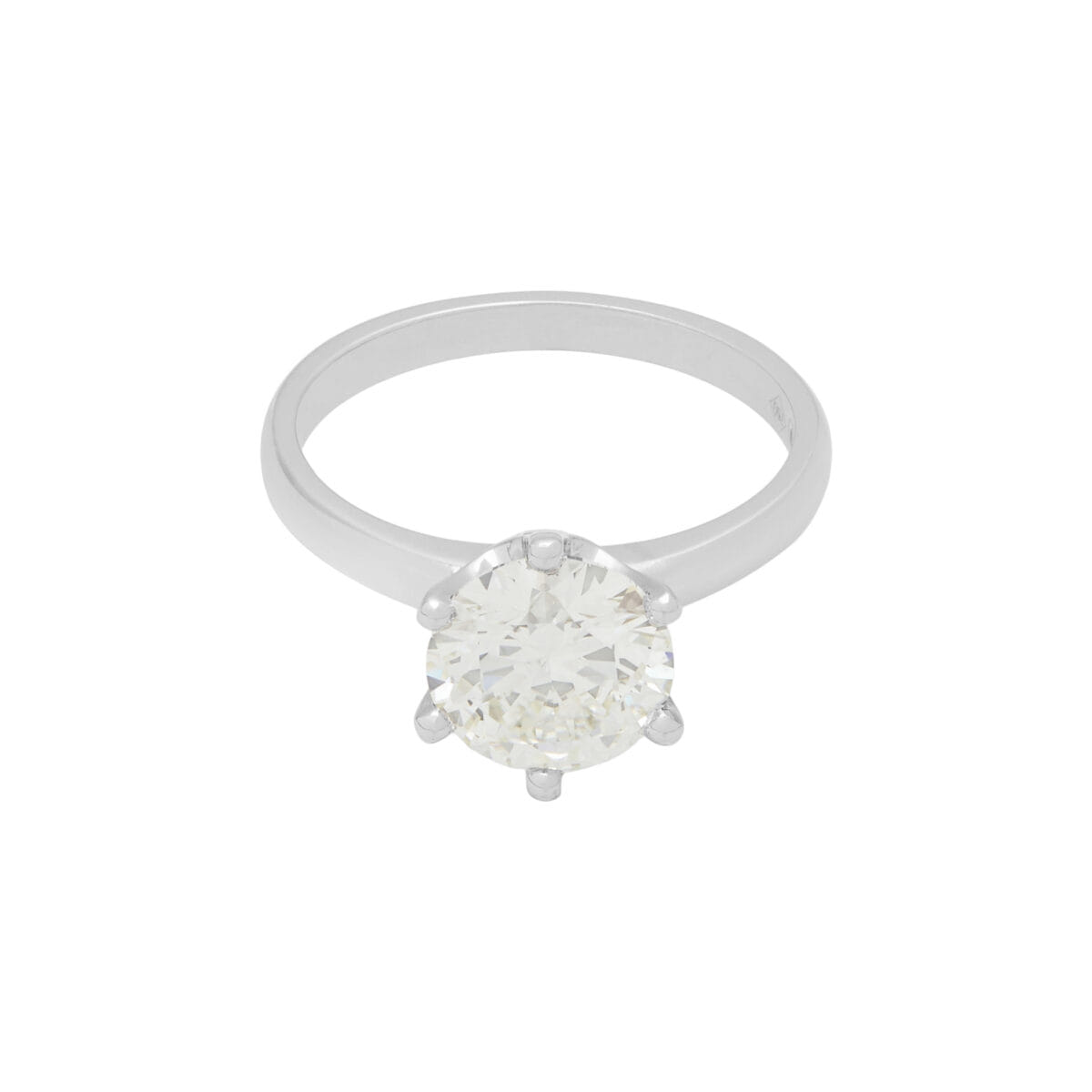 Anello solitario oro bianco 2,02 ct-1