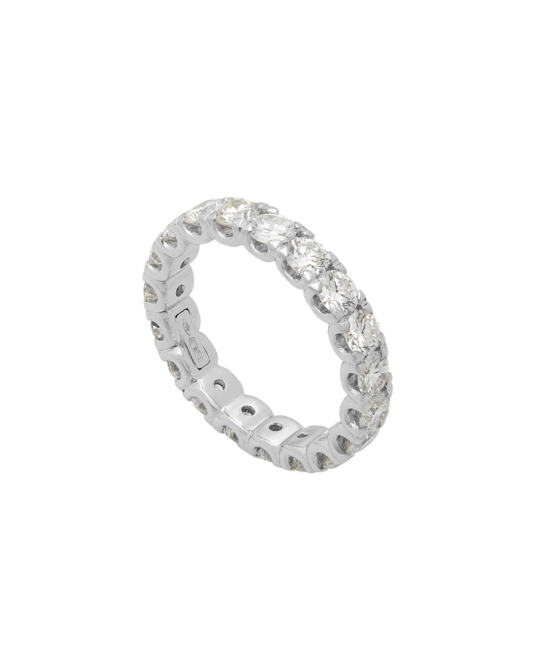 Anello eternity in oro bianco con diamanti 2.85 ct-1