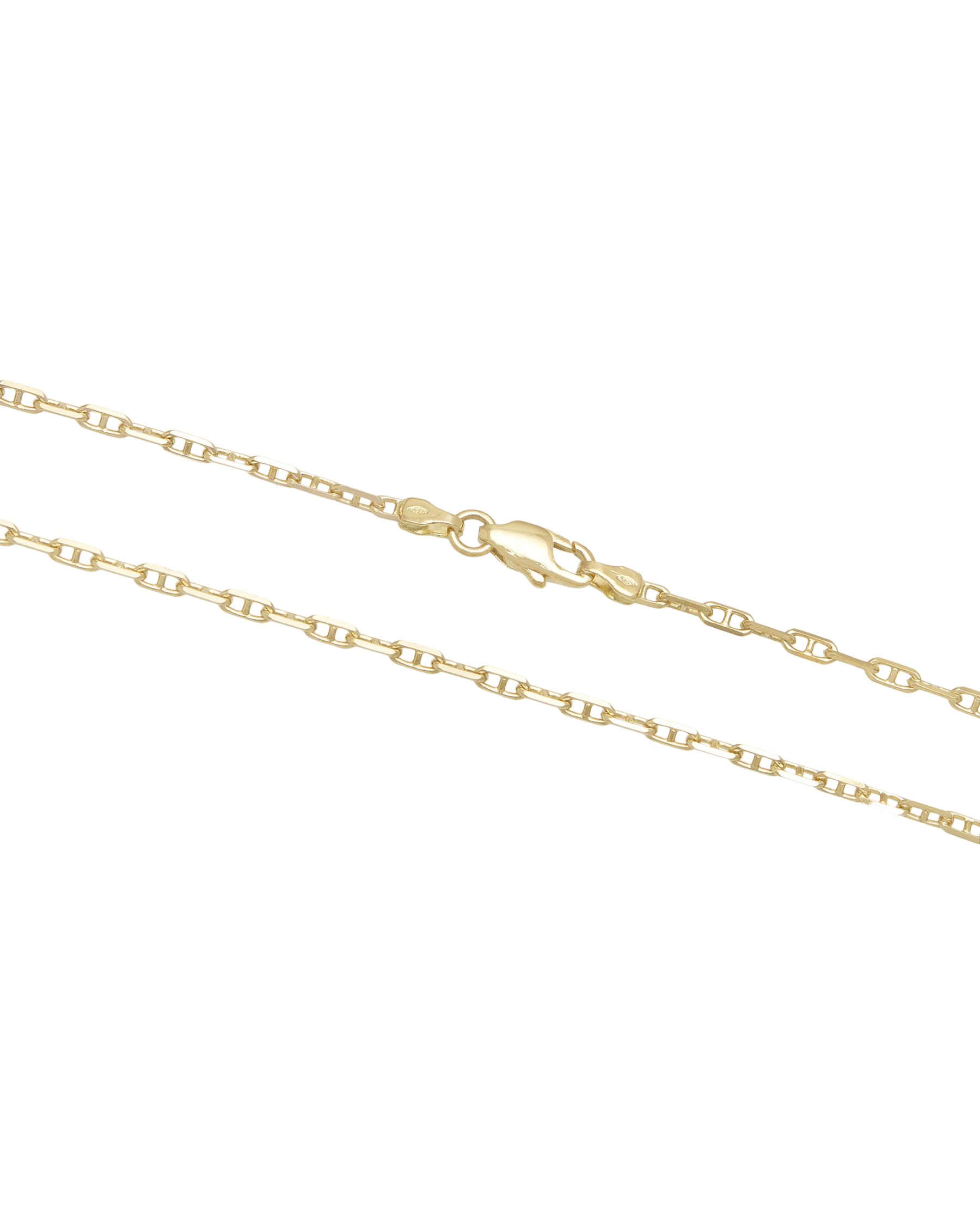 Collana maglia marinara mini in oro giallo-2