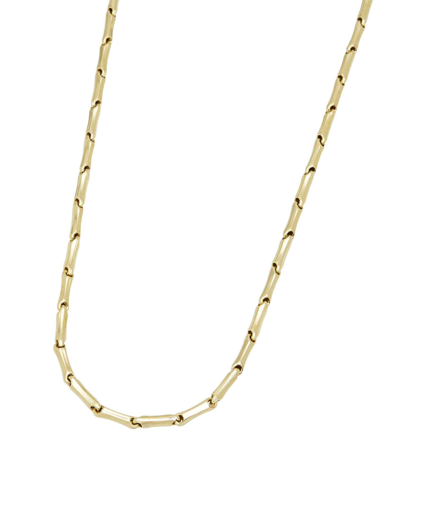 Collana chimento maglia chicchi di riso oro giallo 18 kt-1