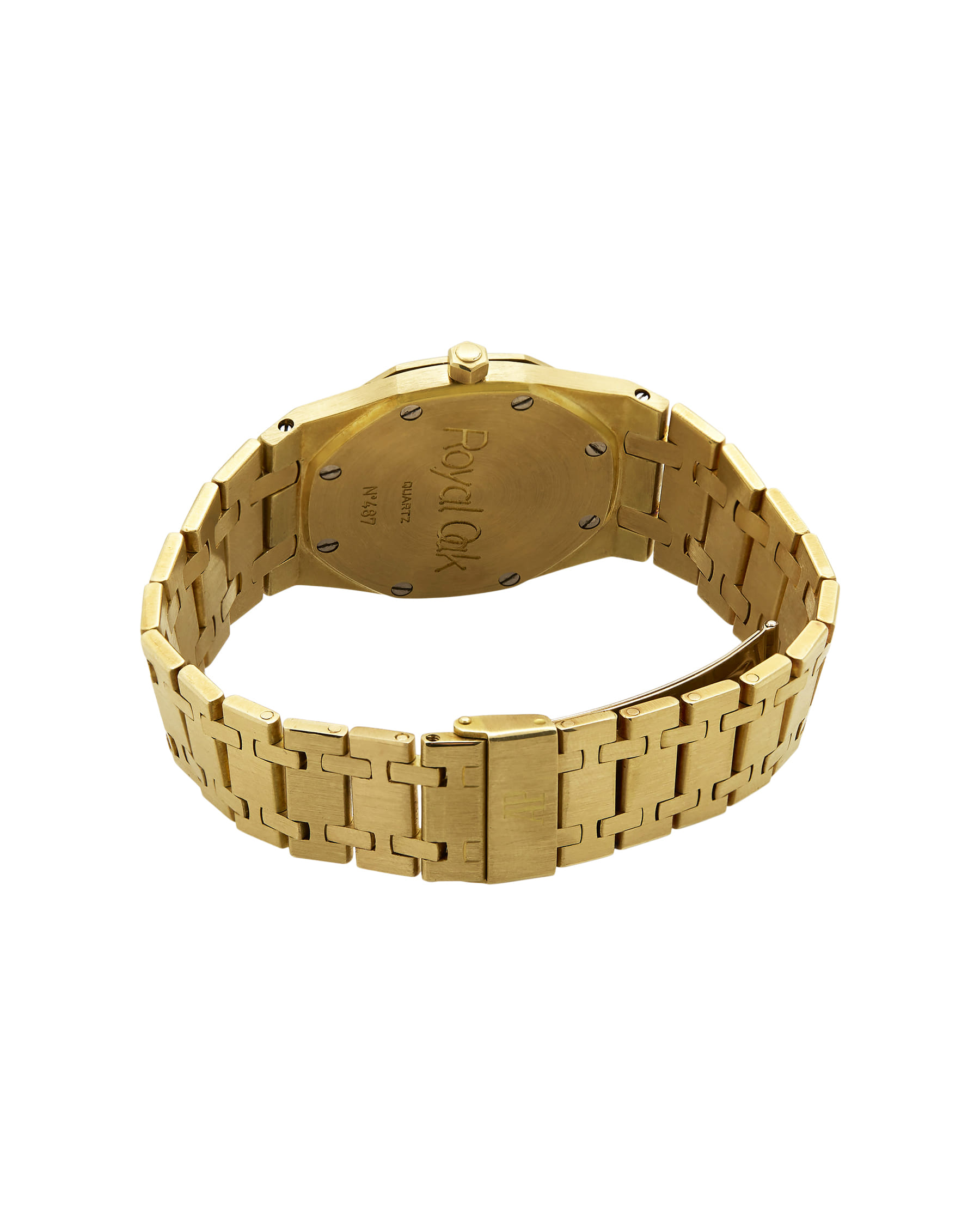 Audemars piguet royal oak 56303ba diamond champagne dial 18k yellow gold watch-5