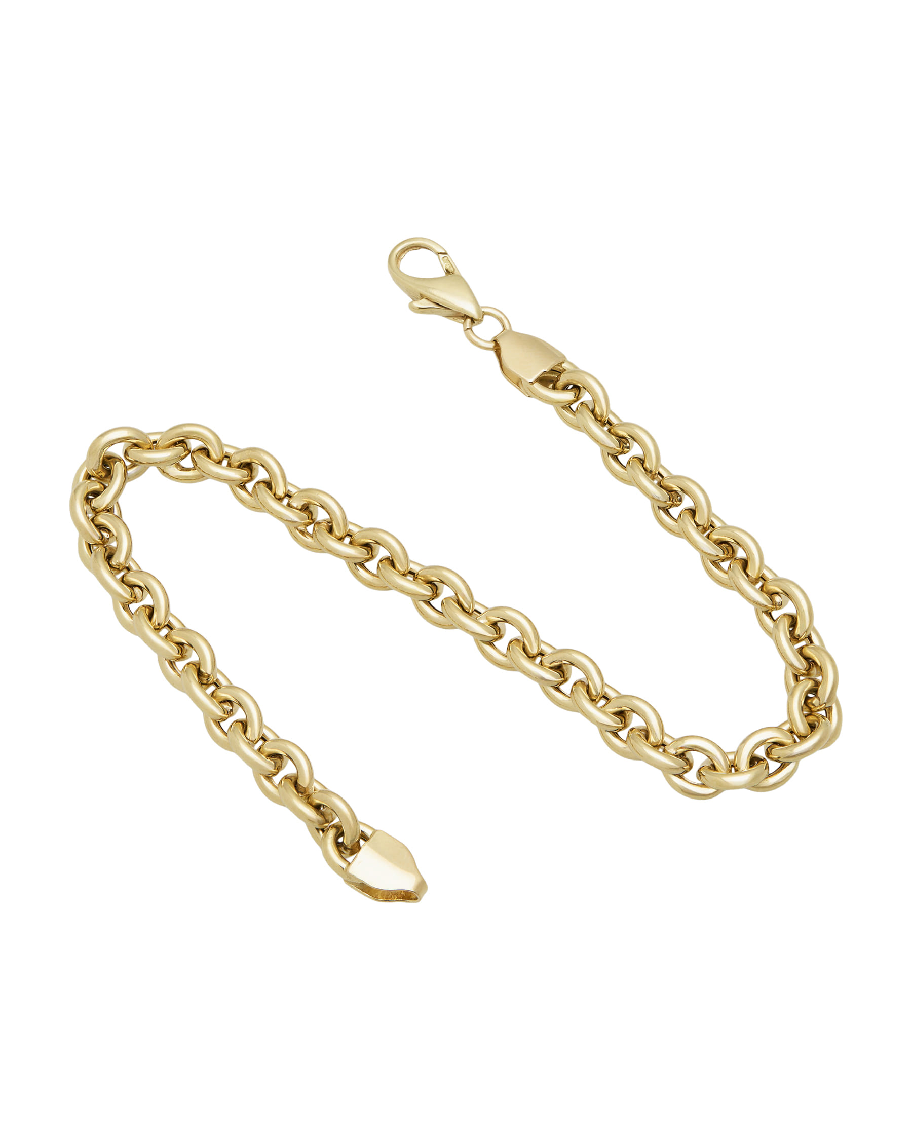 Bracciale maglia catena in oro giallo 18 kt-2