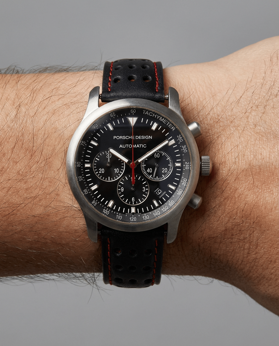 Porsche design dashboard chronograph titan automatik ref. 6612.11/1-7