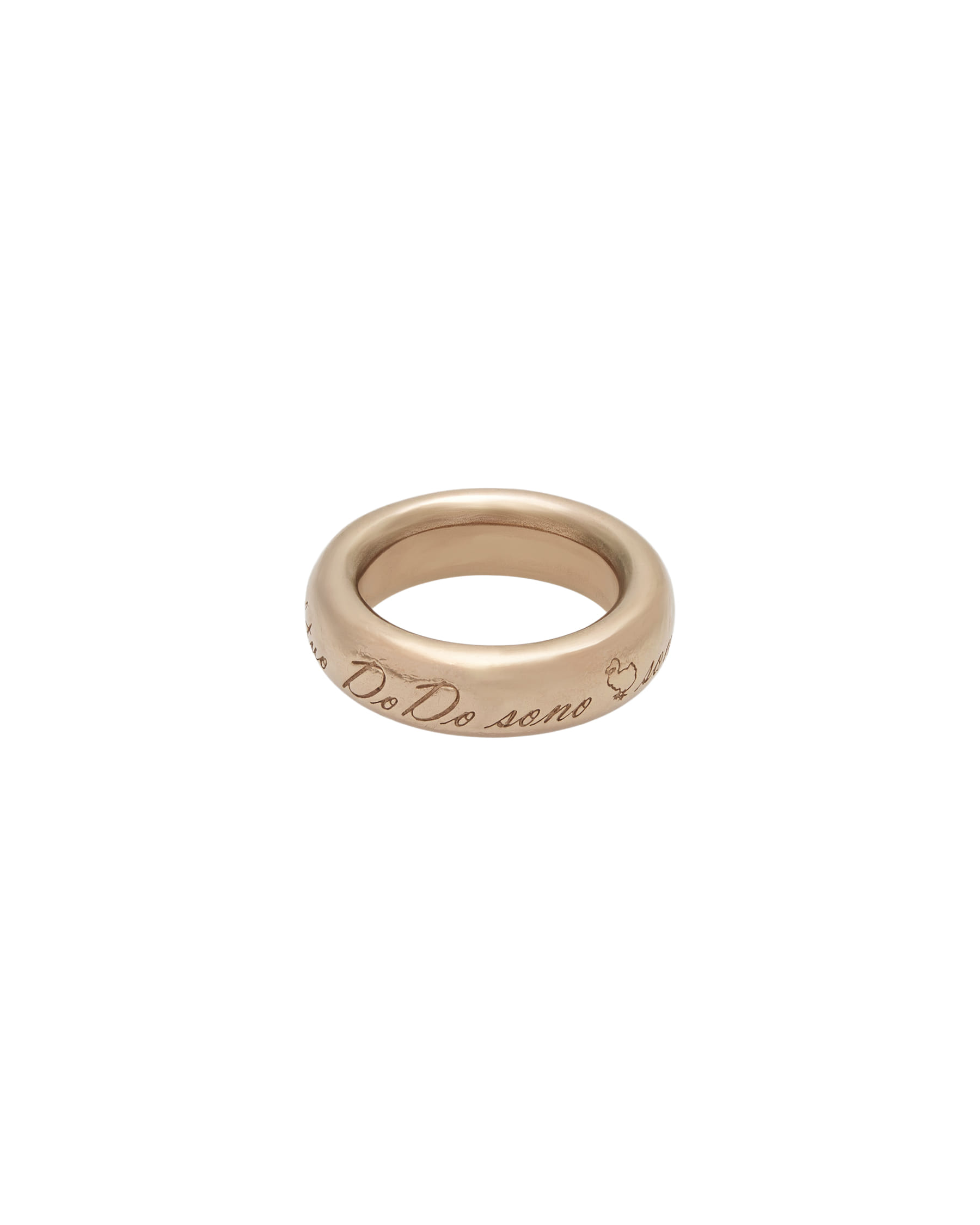 Anello fascia sono il tuo dodo in oro rosa 9 kt-1