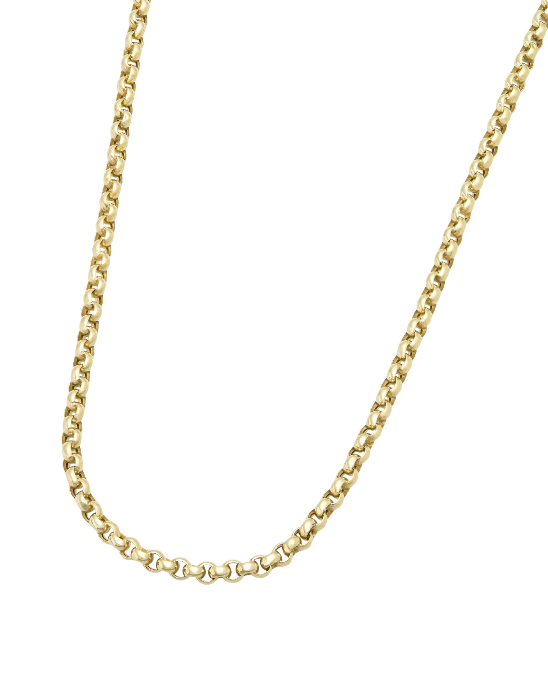 Collana in oro giallo 18 kt maglia tonda-1