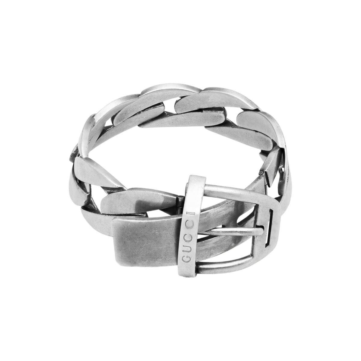 Bracciale gucci cinta in argento 925%-1
