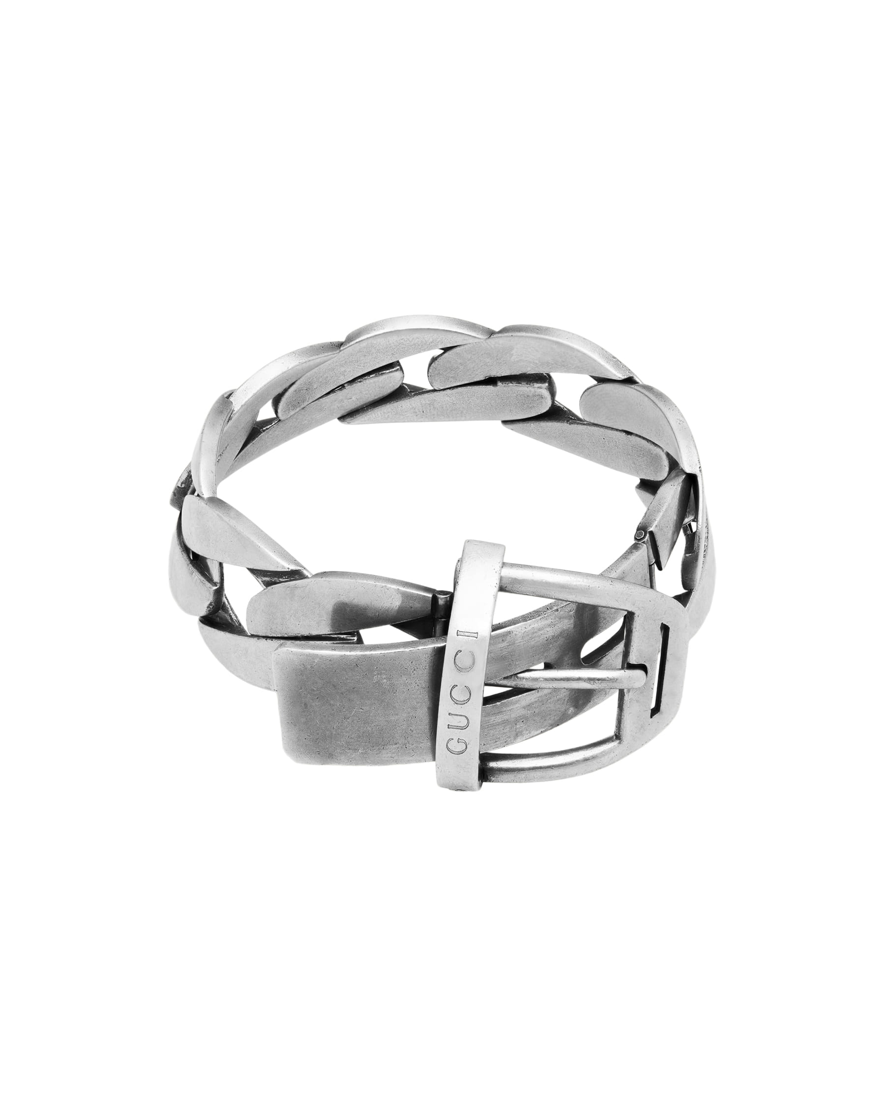 Bracciale gucci cinta in argento 925%-1