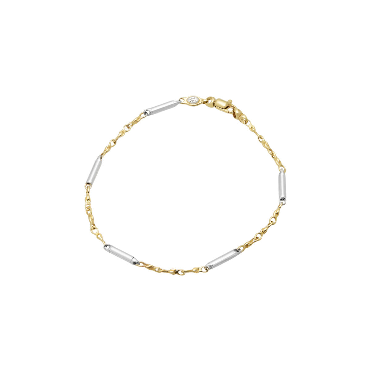 Bracciale in oro bianco e giallo-1