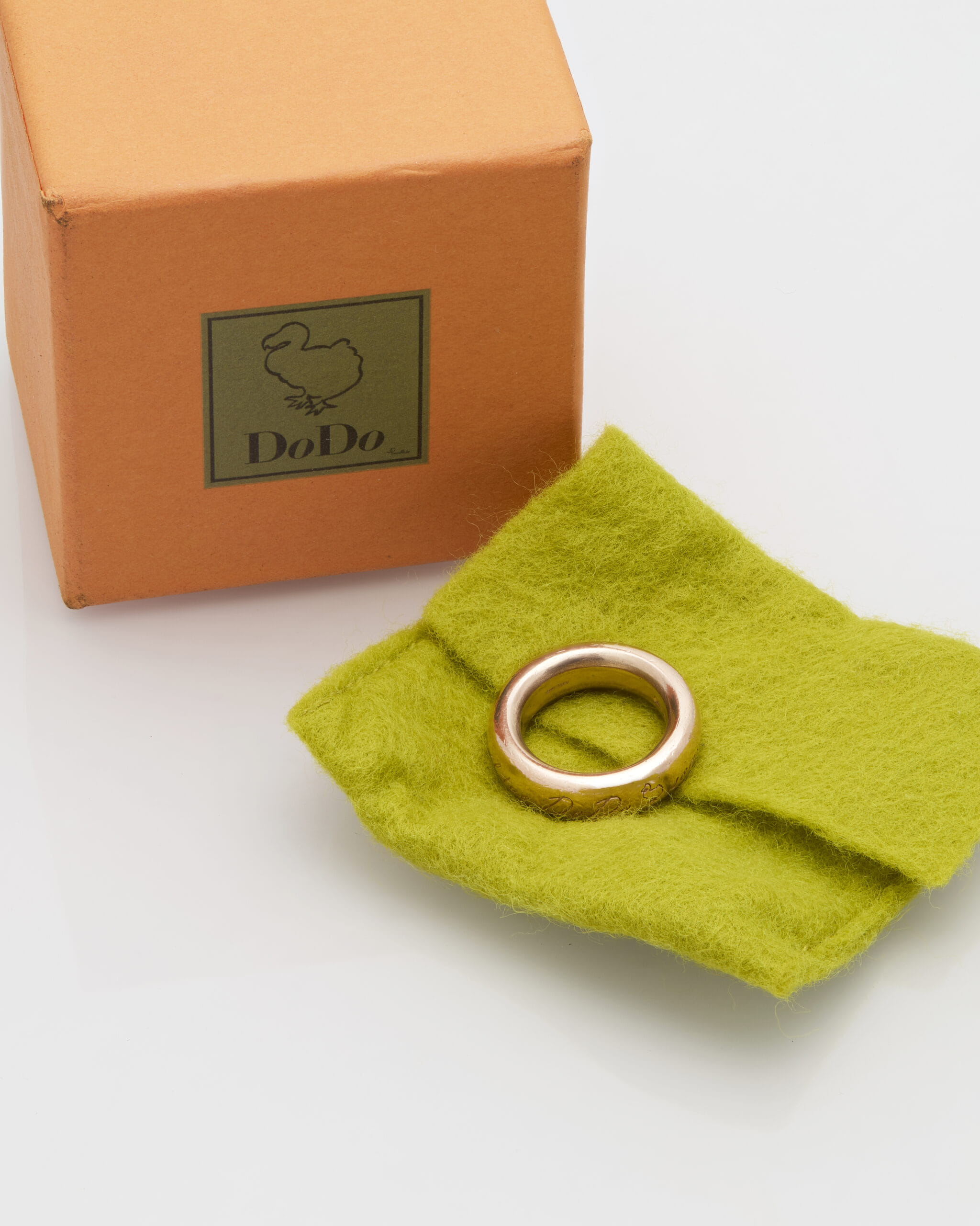 Anello fascia sono il tuo dodo in oro rosa 9 kt-2