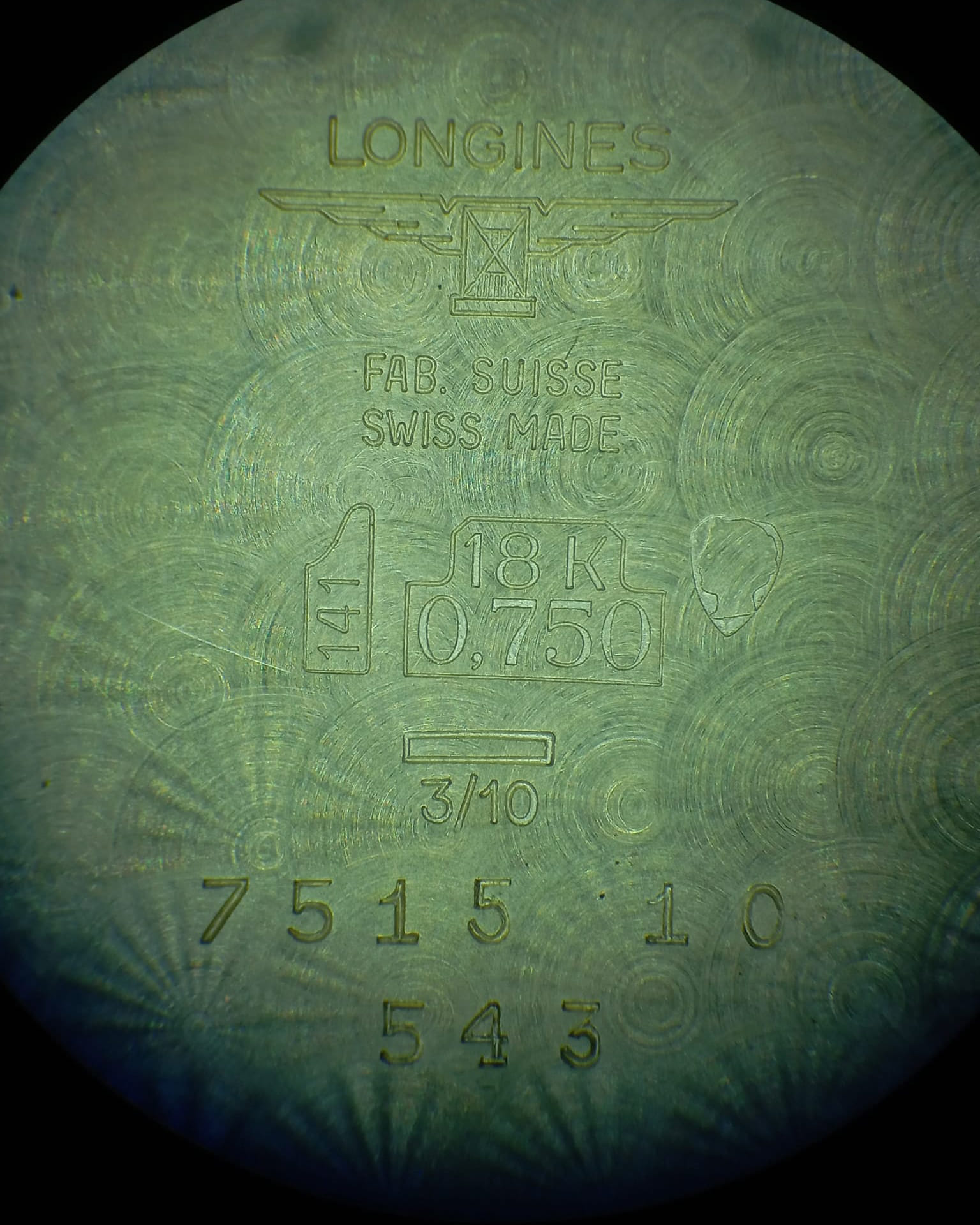 Longines classic vintage oro 18 kt 34 mm cal 30l-8