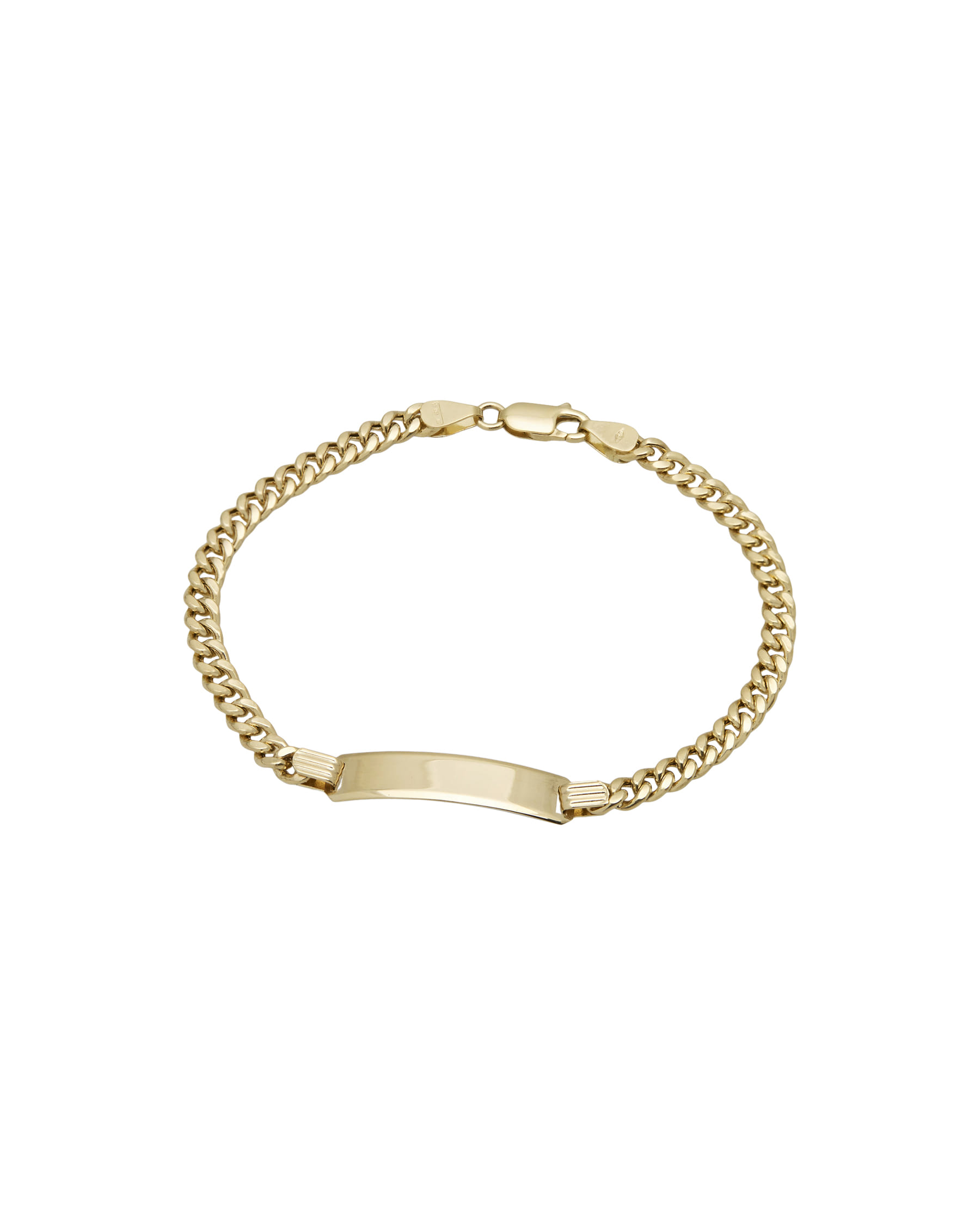 Bracciale in oro giallo 18kt con piastrina-1