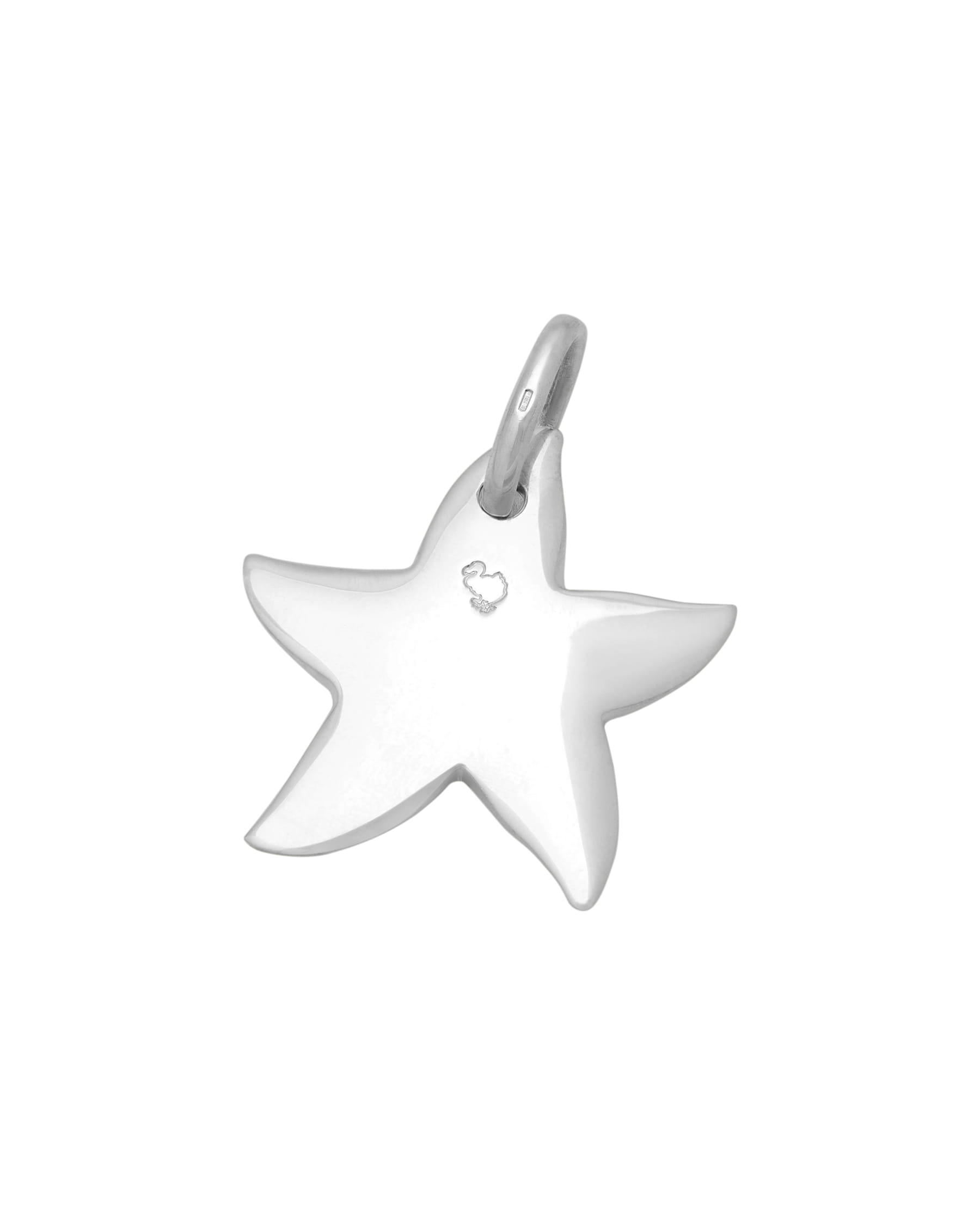 Ciondolo dodo stella marina grande in argento 925%-2