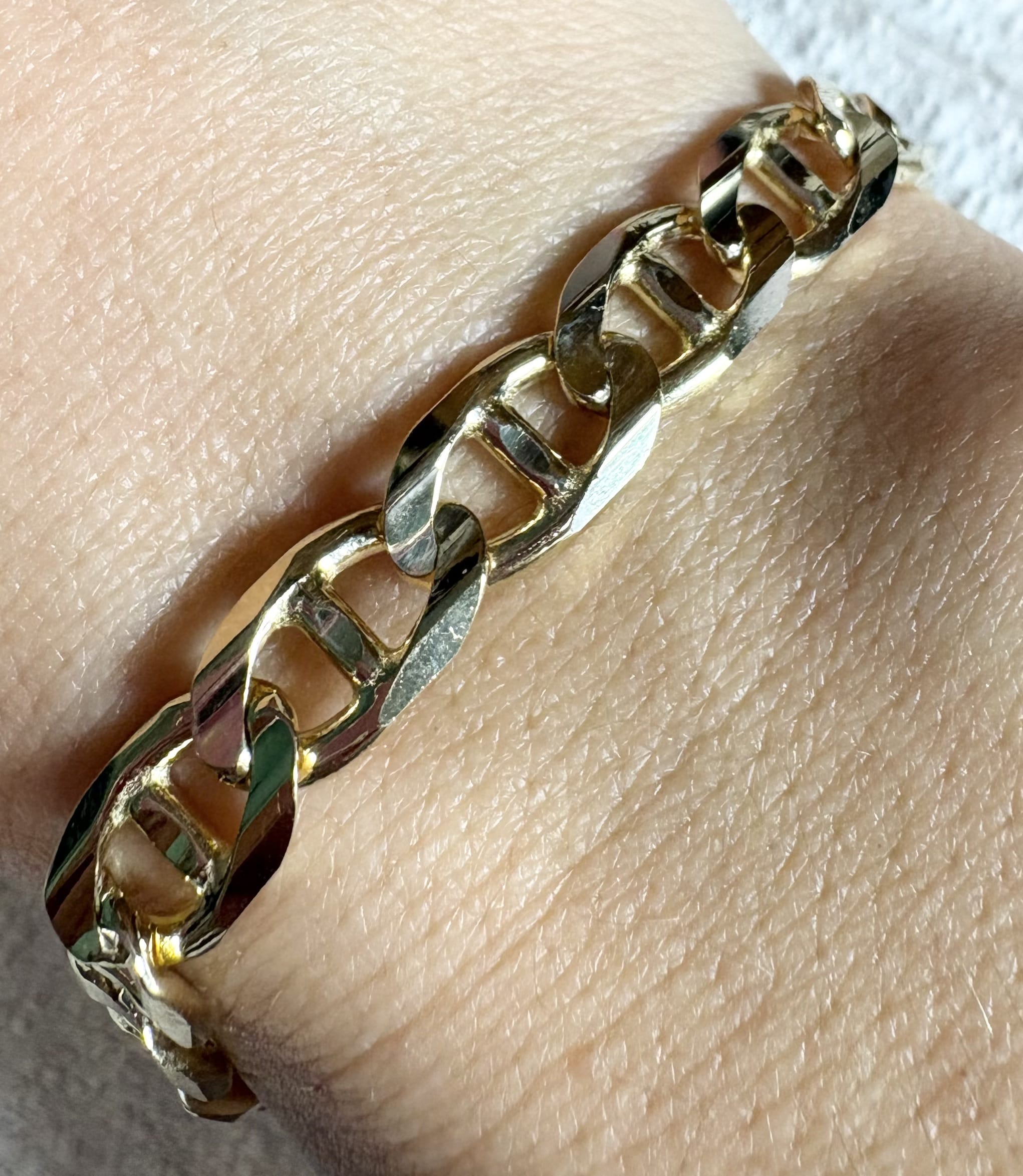 Bracciale in oro giallo maglia marina big-3