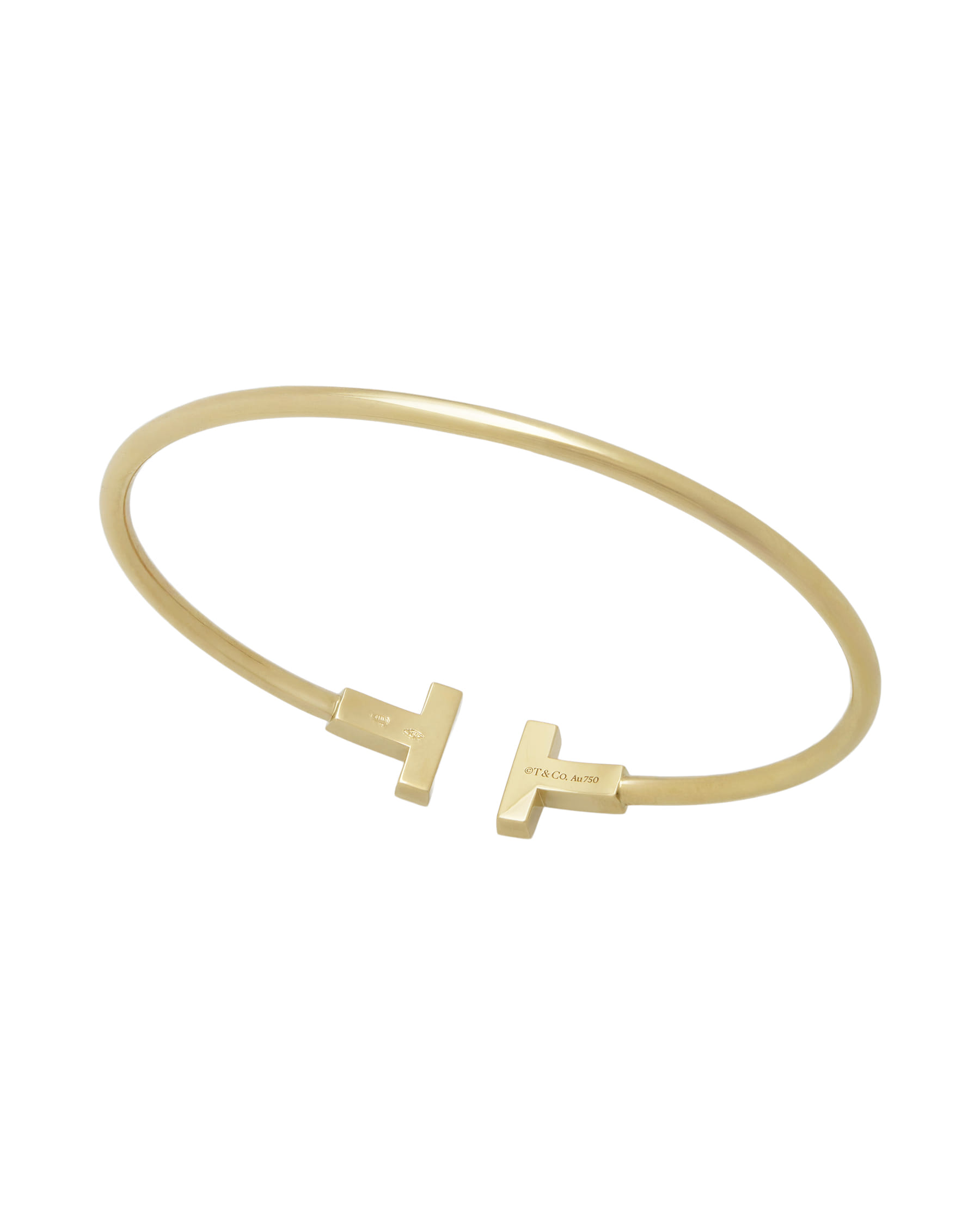 Bracciale tiffany collezione t wire in oro giallo-2